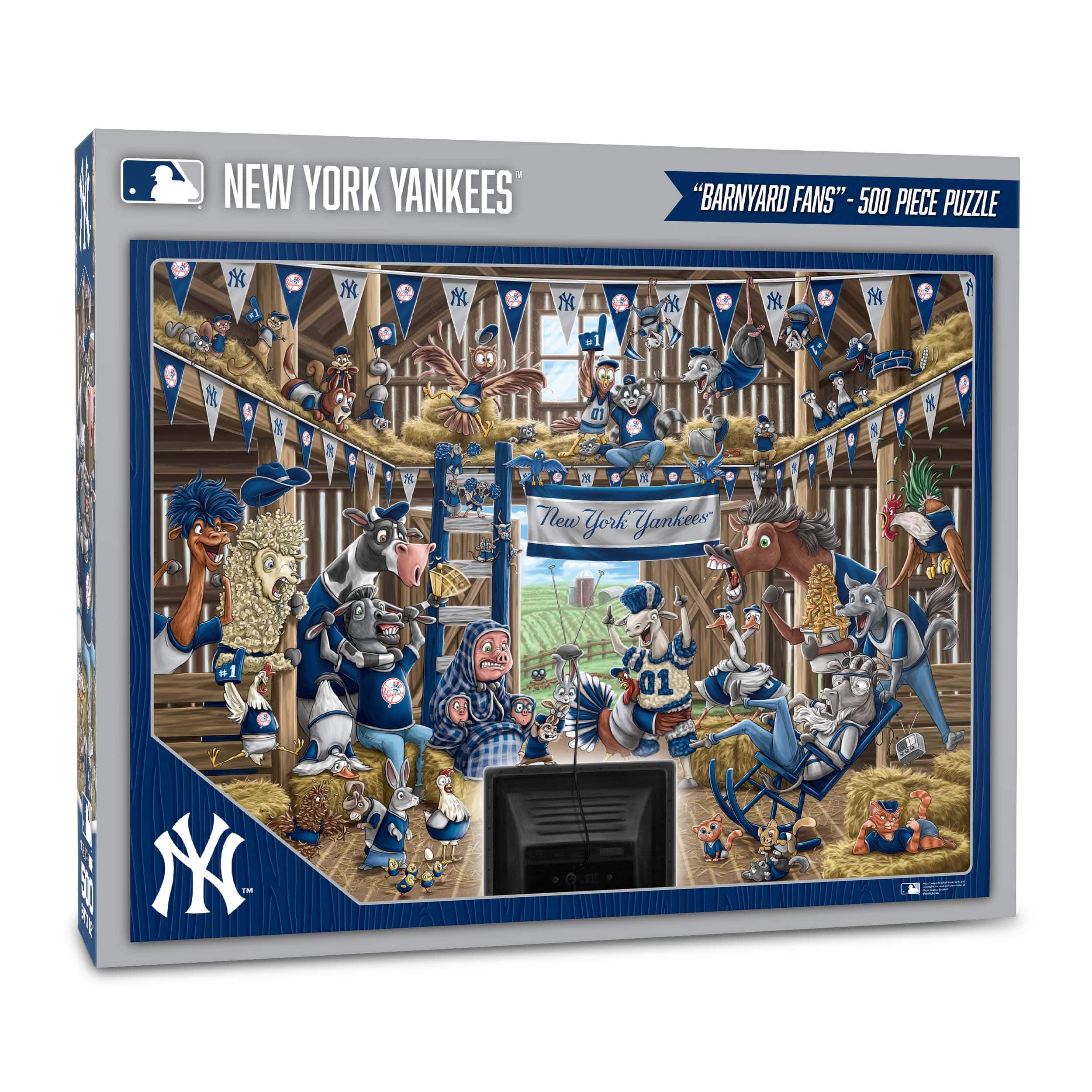 MLB Barnyard Fans 500 Piece Puzzle By Youthefan in New York Yankees | 18" x 24" | Michaels®