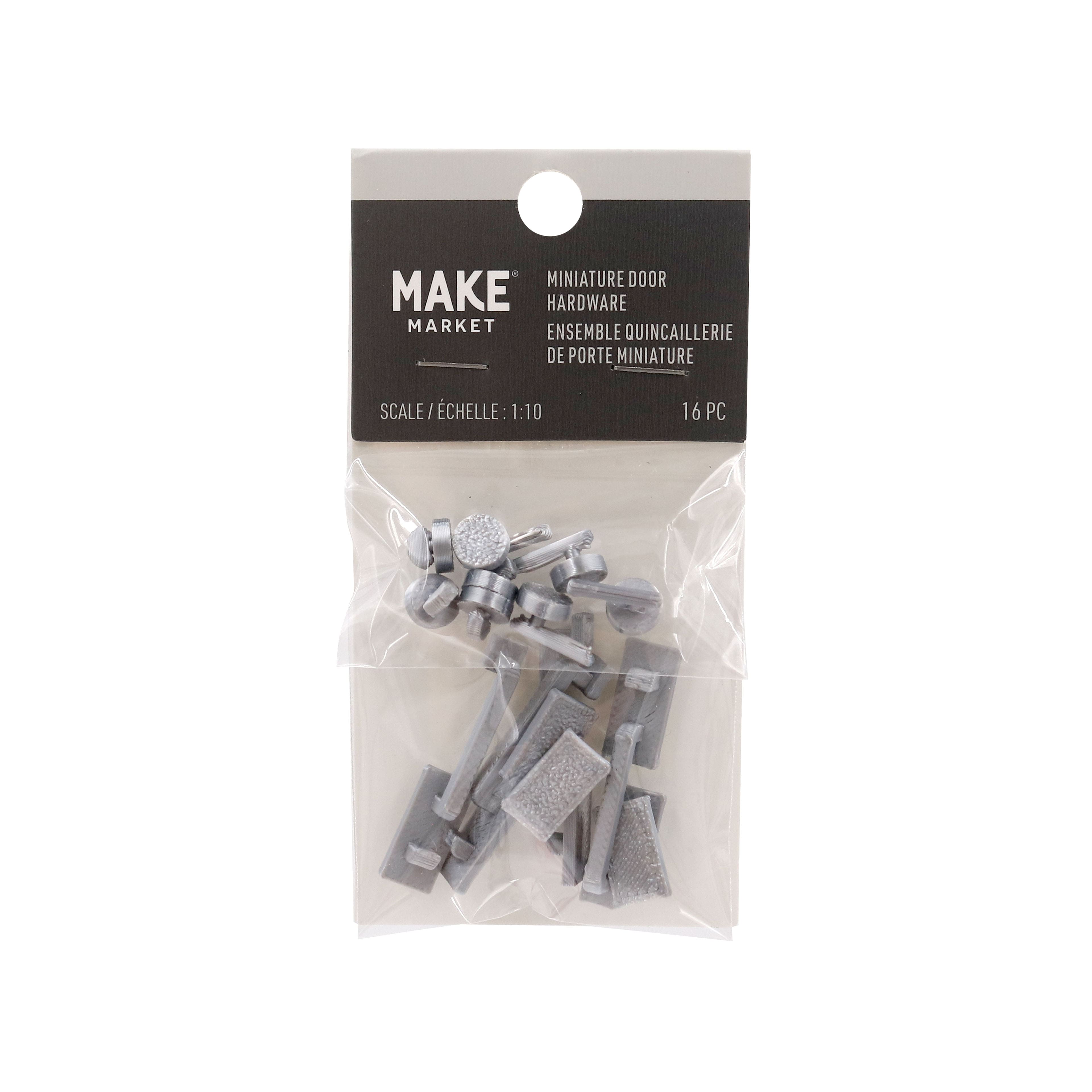 Mini Silver Door Hardware, 16ct. by Make Market&#xAE;