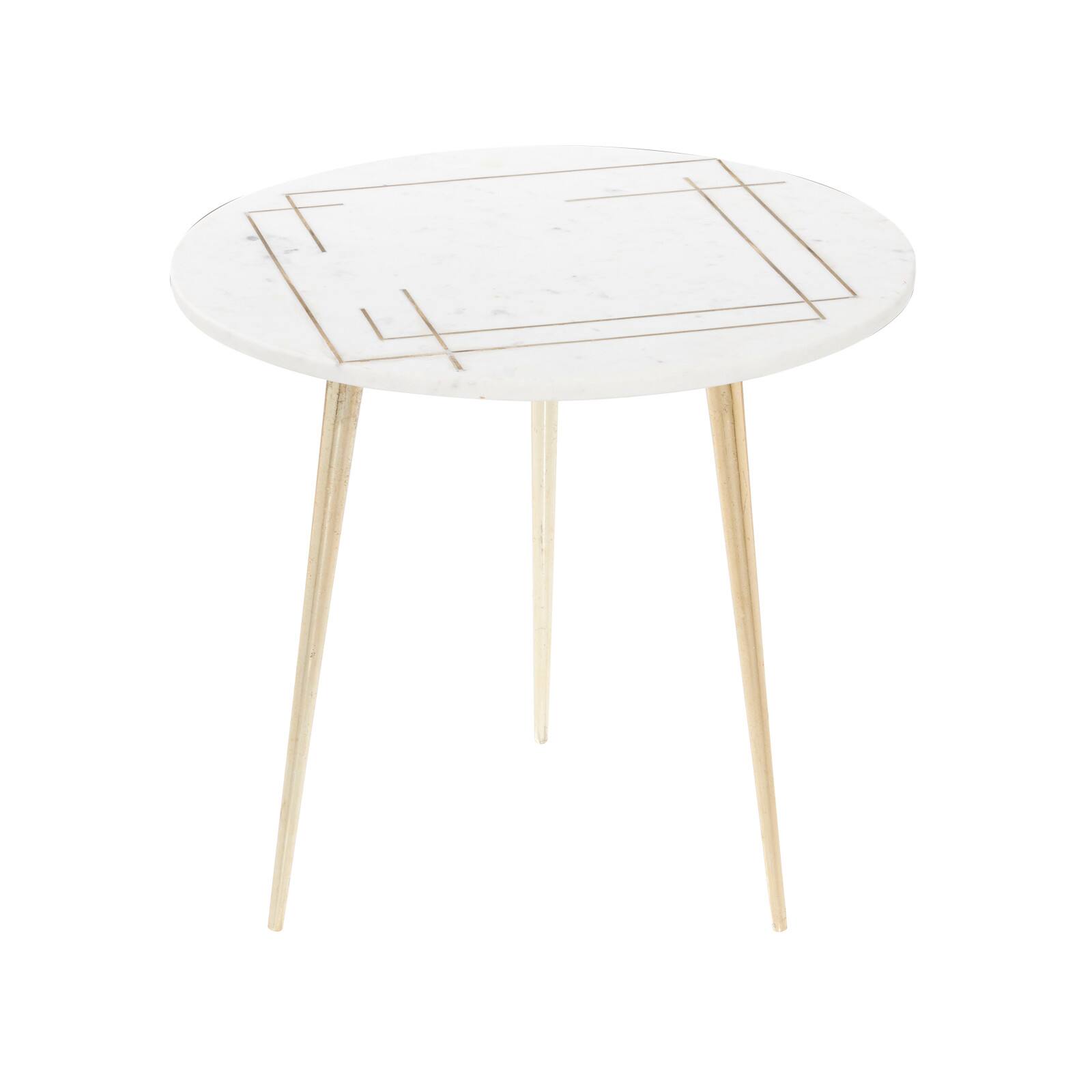 White Modern Aluminum Accent Table, 20" x 22" Accent & End Tables Michaels