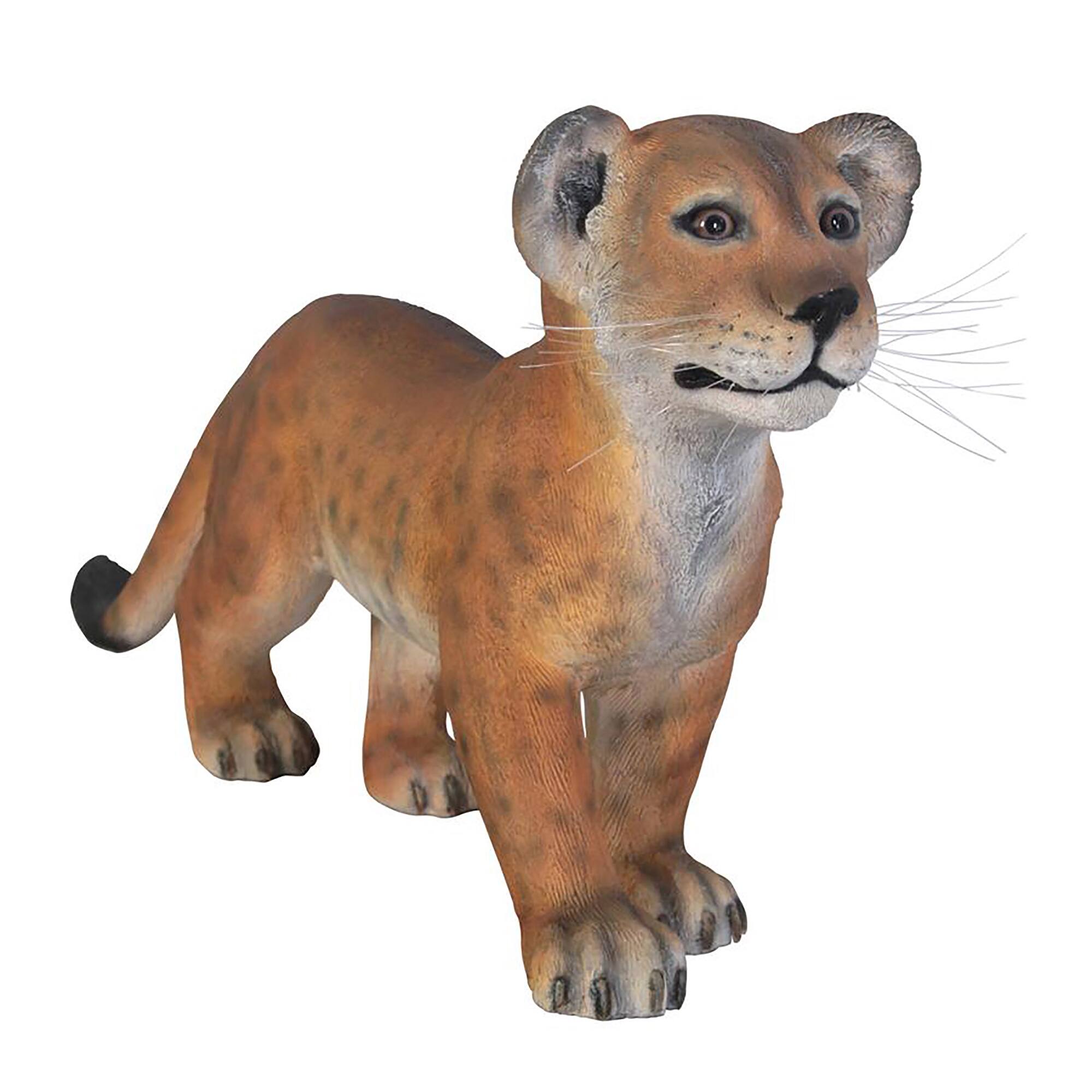 Design Toscano The Grand-Scale Standing Lion Cub Statue
