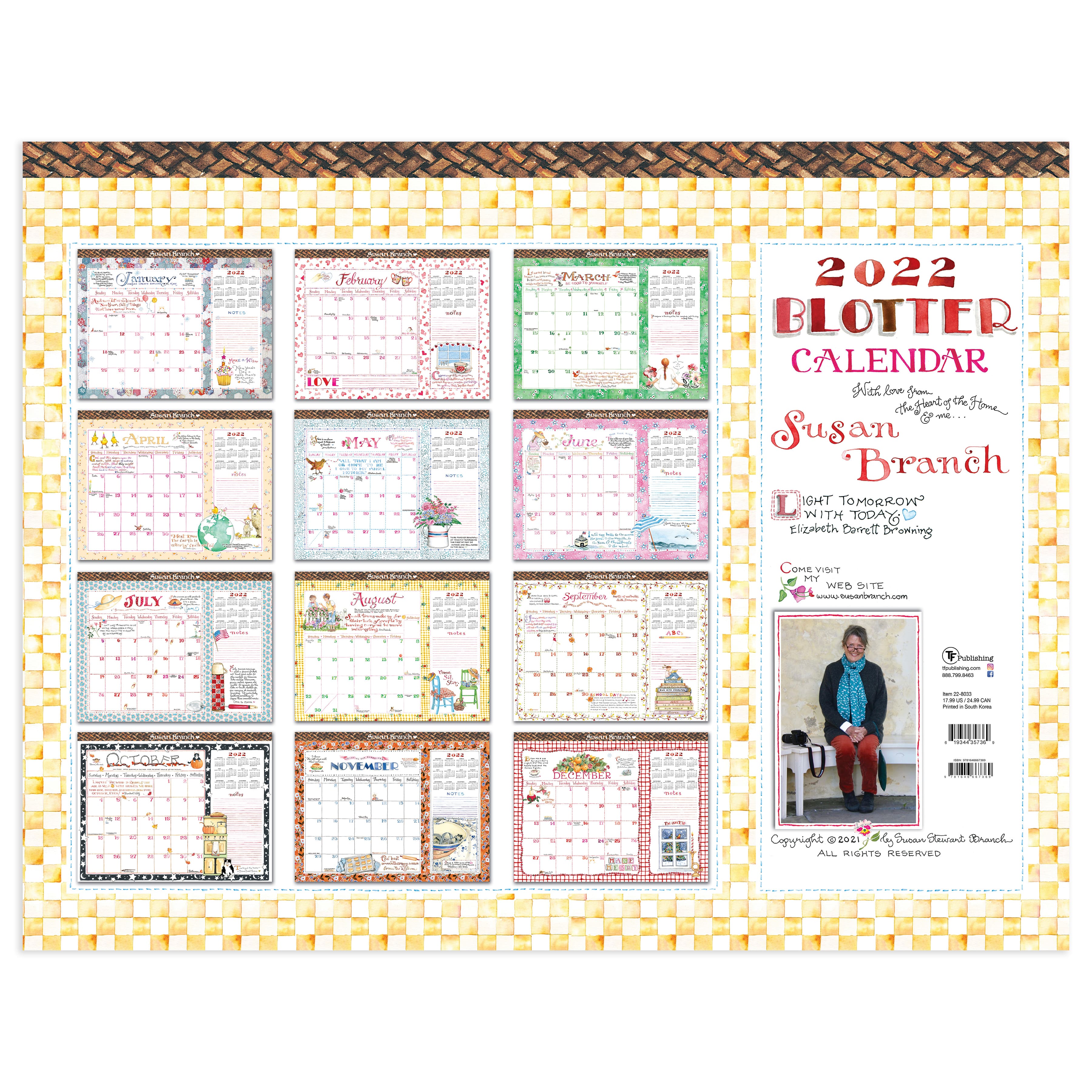 2022 Susan Branch Desk Pad Blotter Calendar Michaels