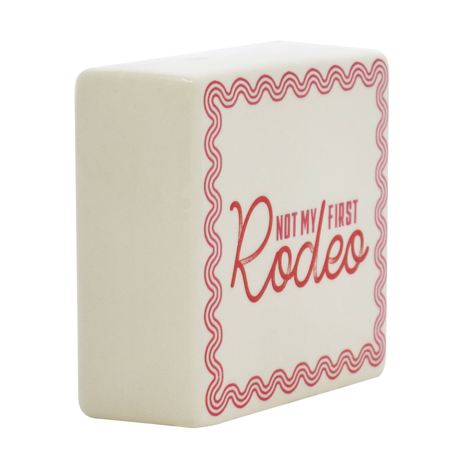 4.5&#x22; Rodeo Ceramic Block Tabletop D&#xE9;cor by Ashland&#xAE;