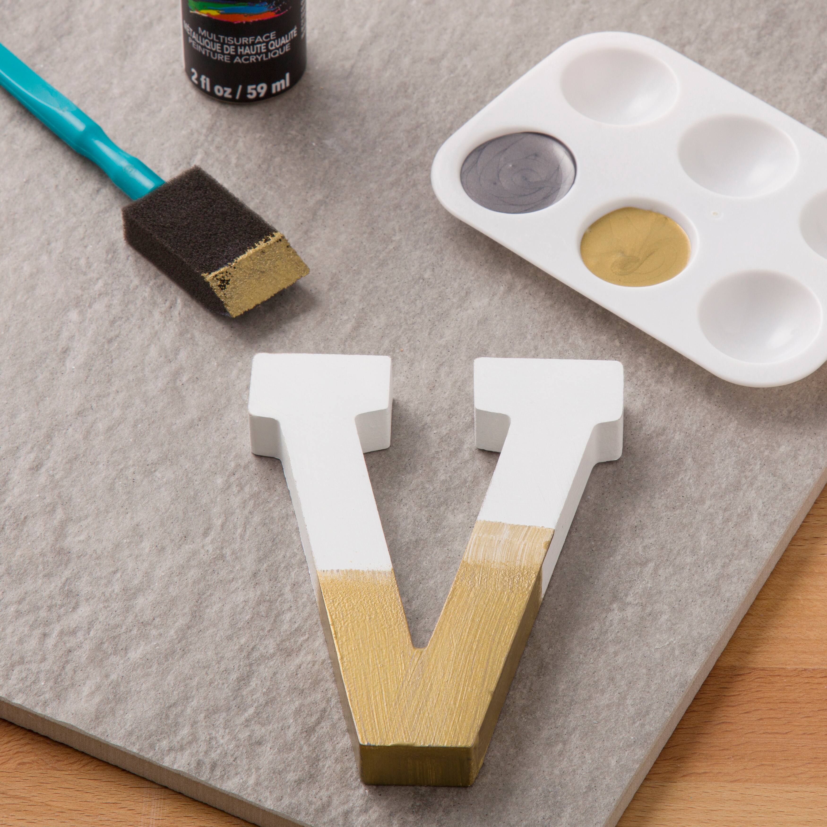 12 Pack: 4.75" White Wood Letter by Make Market®