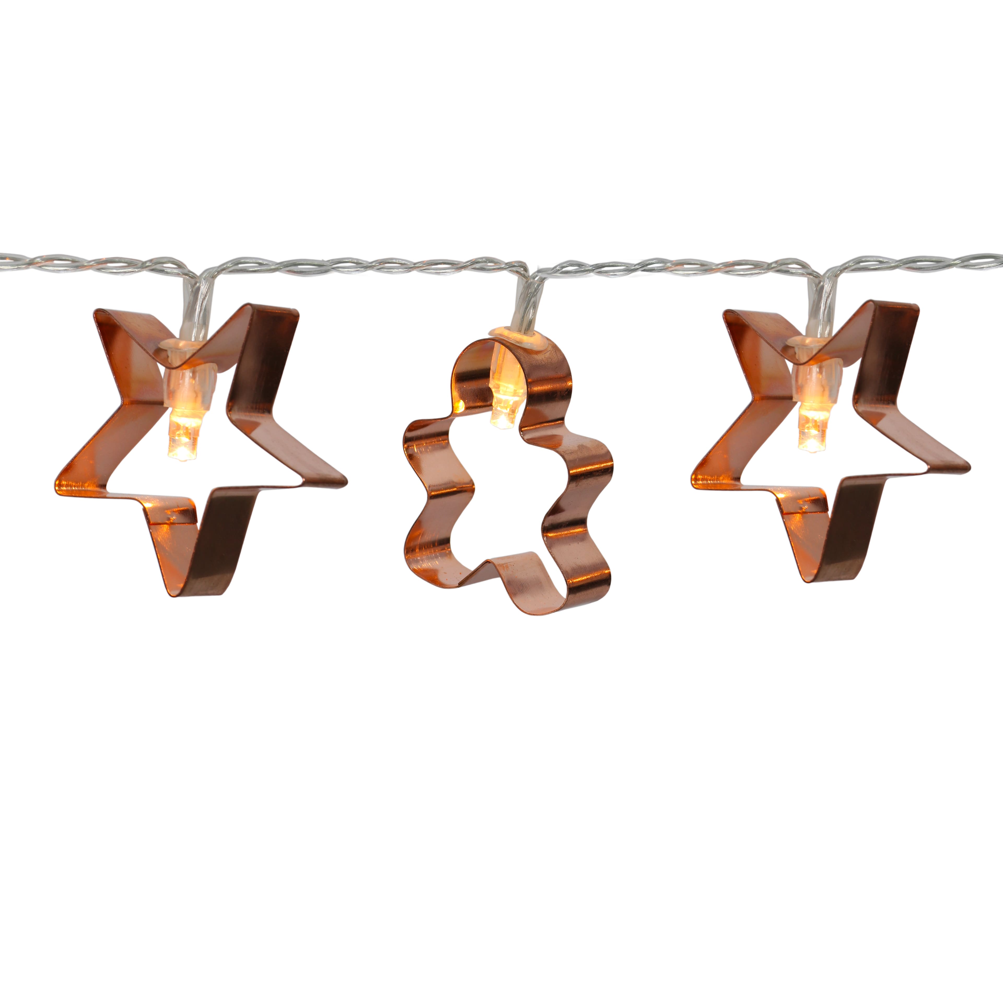 10ct. Warm White LED Cookie Cutter String Lights by Ashland&#xAE;