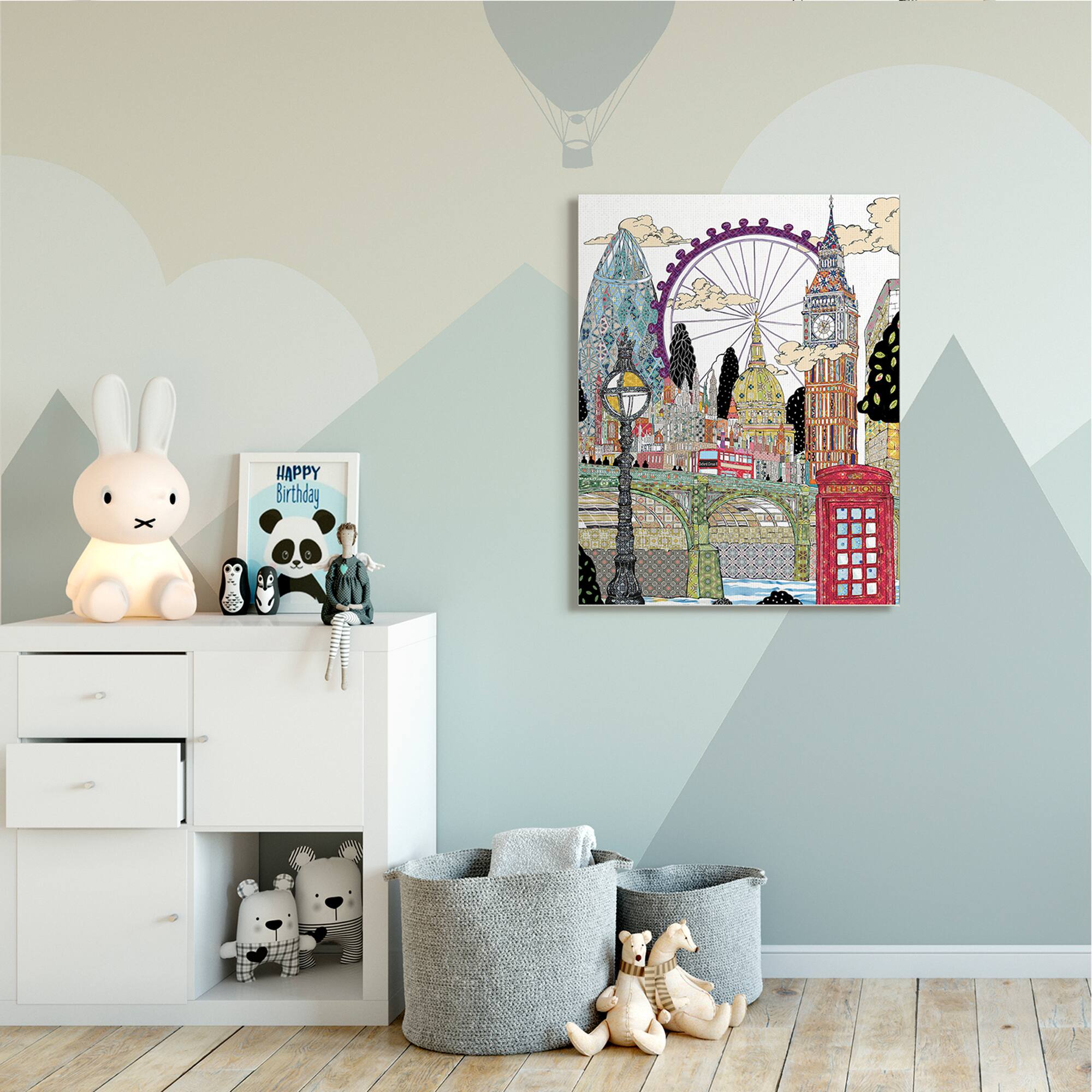 Stupell Industries Arabesque London Landmarks Canvas Wall Art