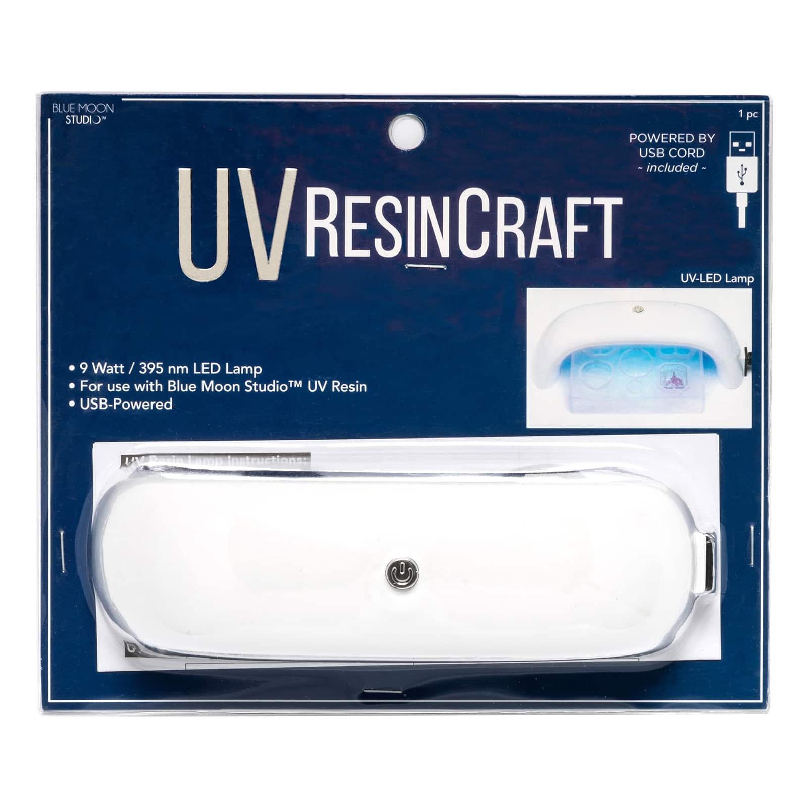 6 Pack: Blue Moon Studio&#x2122; UV Resin Craft White Curing USB Lamp