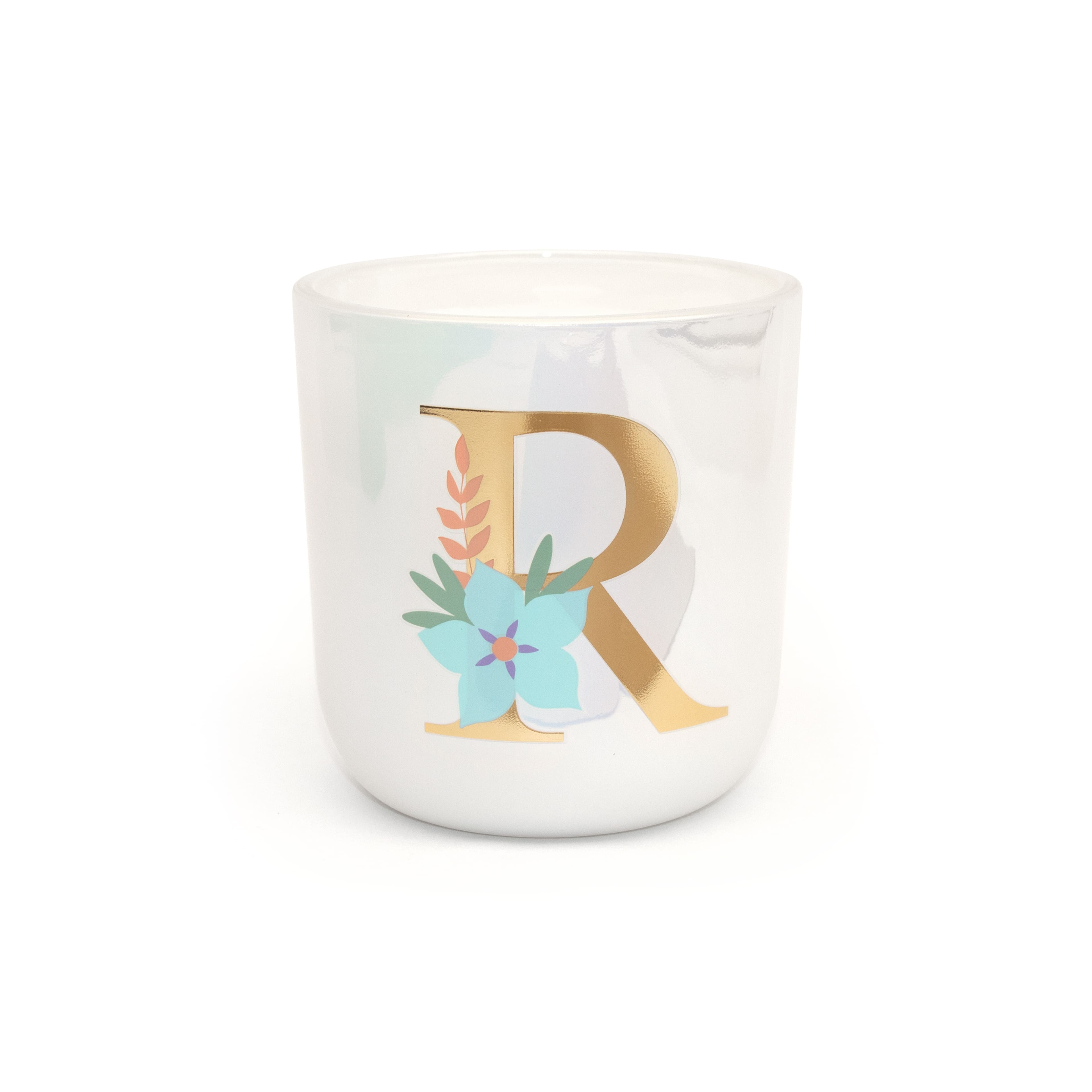 Assorted 10oz. Gold Monogram Citrus Sunrise Scented Jar Candle, Set 1 by Ashland&#xAE;