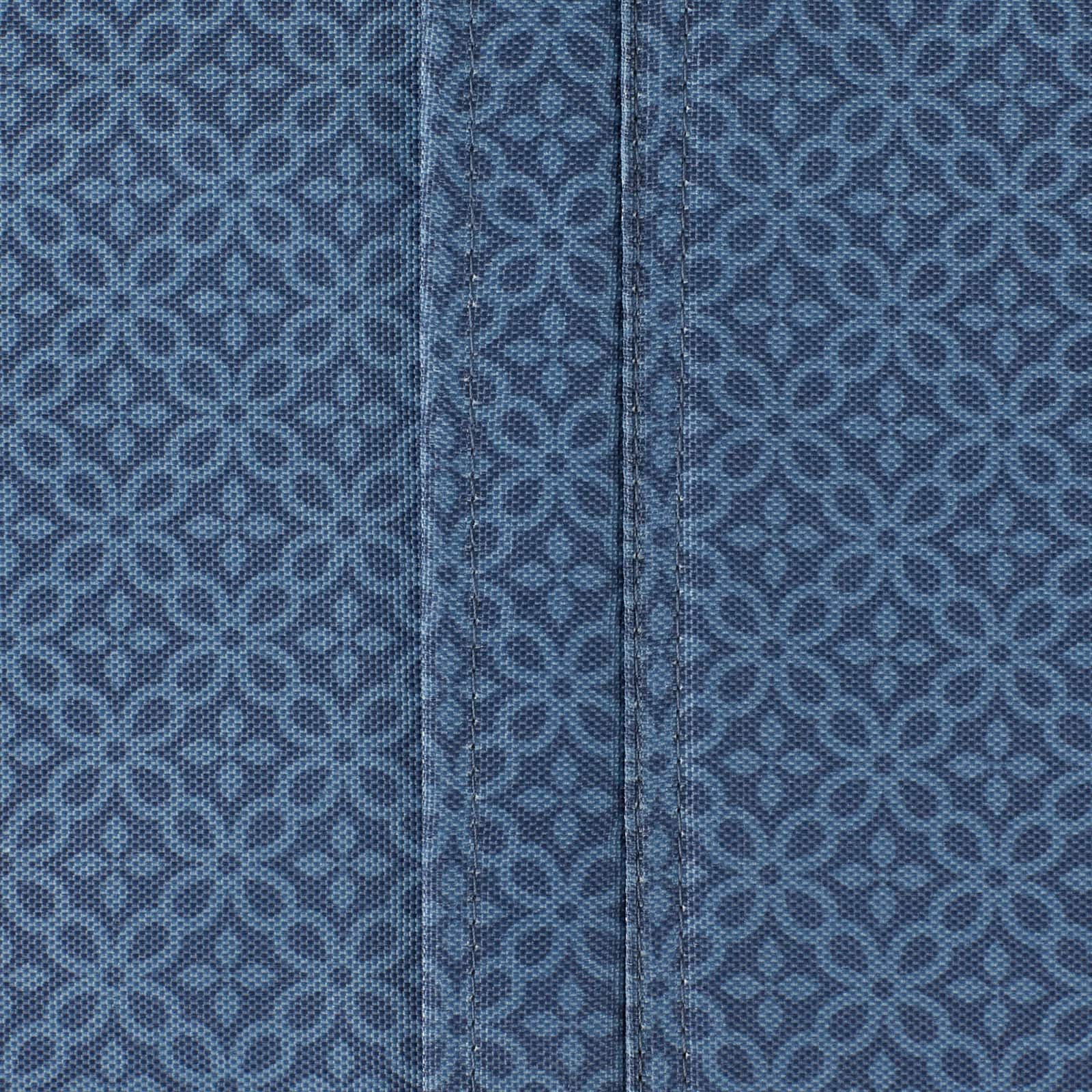 French Blue Tonal Lattice Print Outdoor Tablecloth With Zipper 60" x 120"