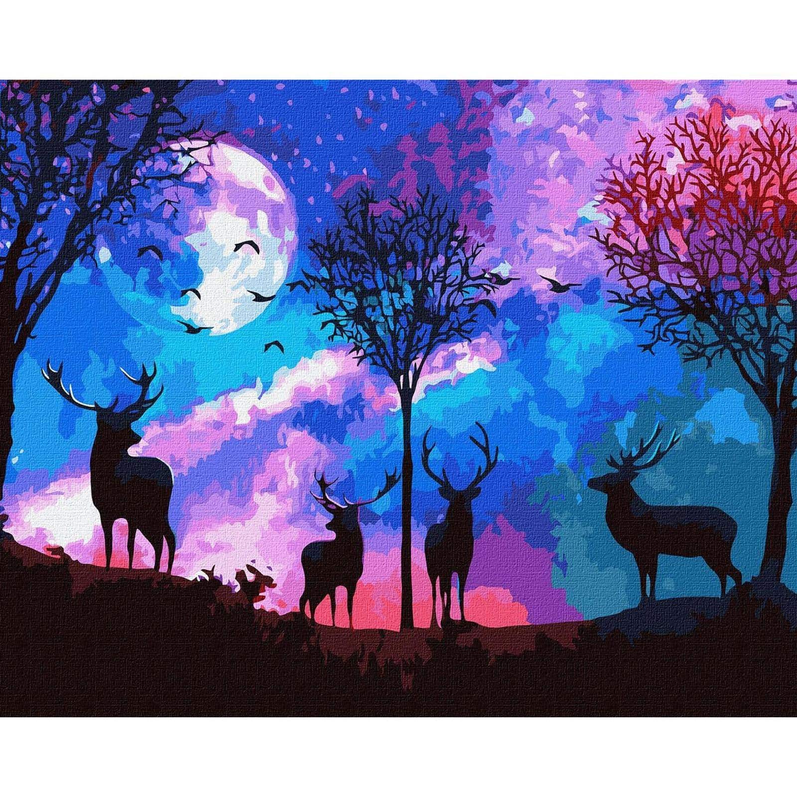 Ideyka Fabulous Forest Painting by Numbers Kit