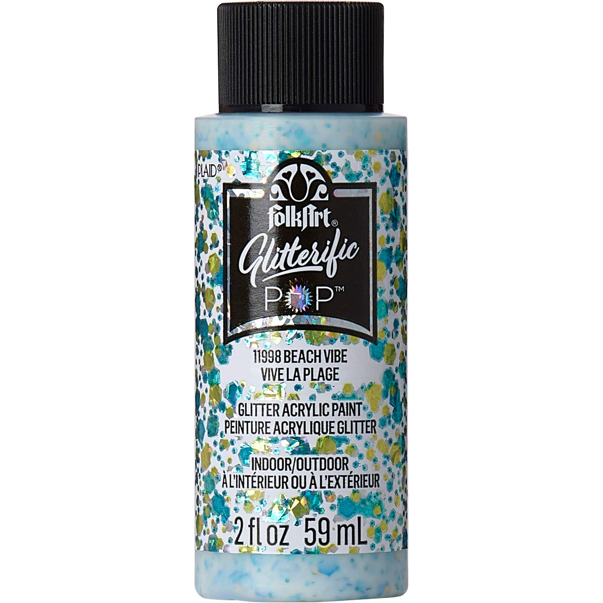 FolkArt&#xAE; Glitterific Pop&#x2122; Acrylic Paint, 2oz.