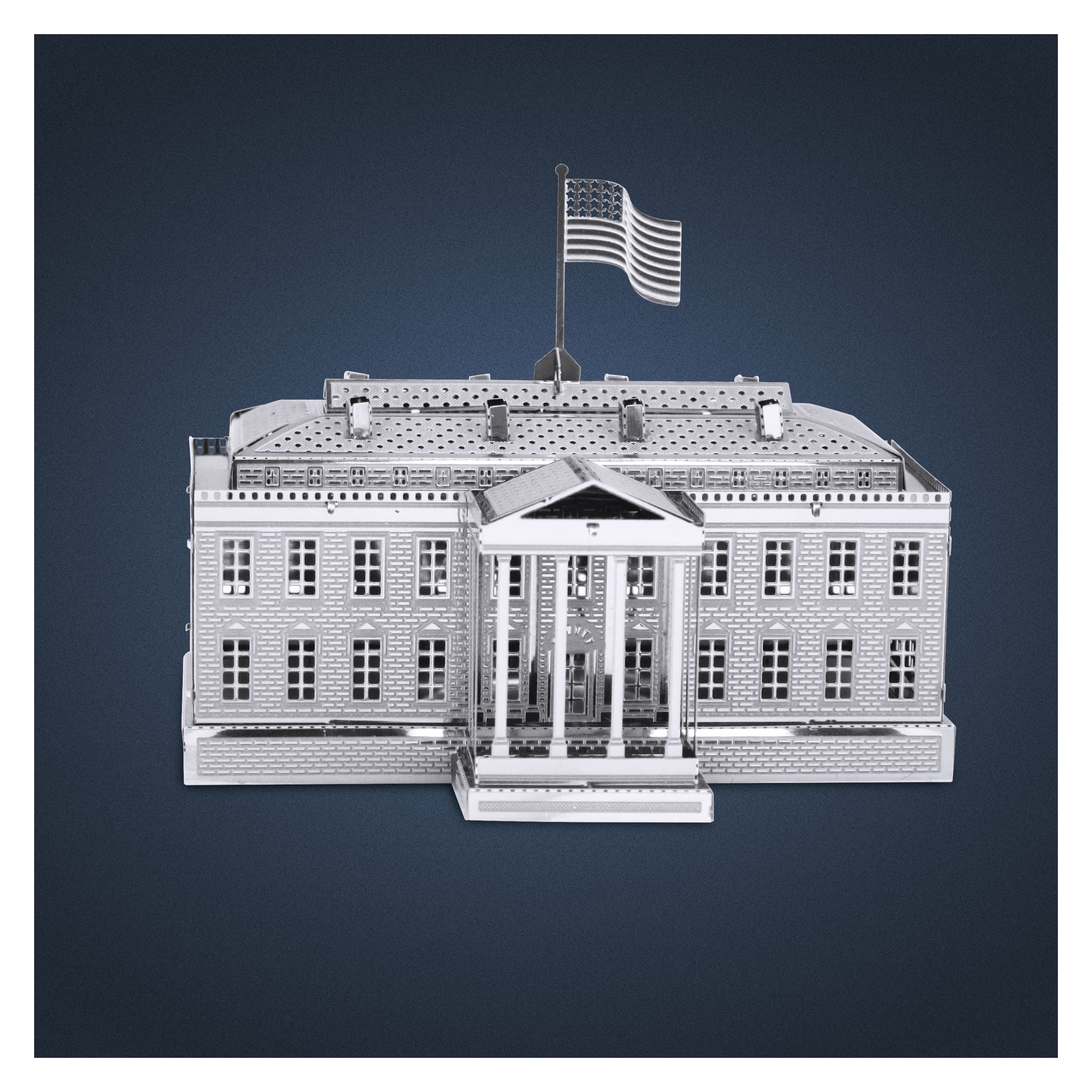 White House Washington USA 3D Puzzle Metall Modell Laser Cut Bausatz,NEU 