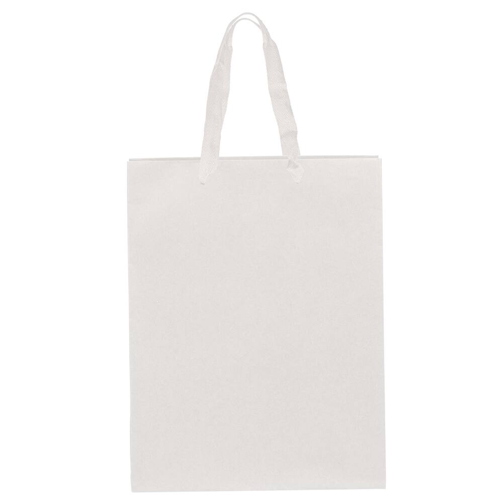 JAM Paper Large White Matte Heavy Duty Kraft Gift Bags, 10ct.