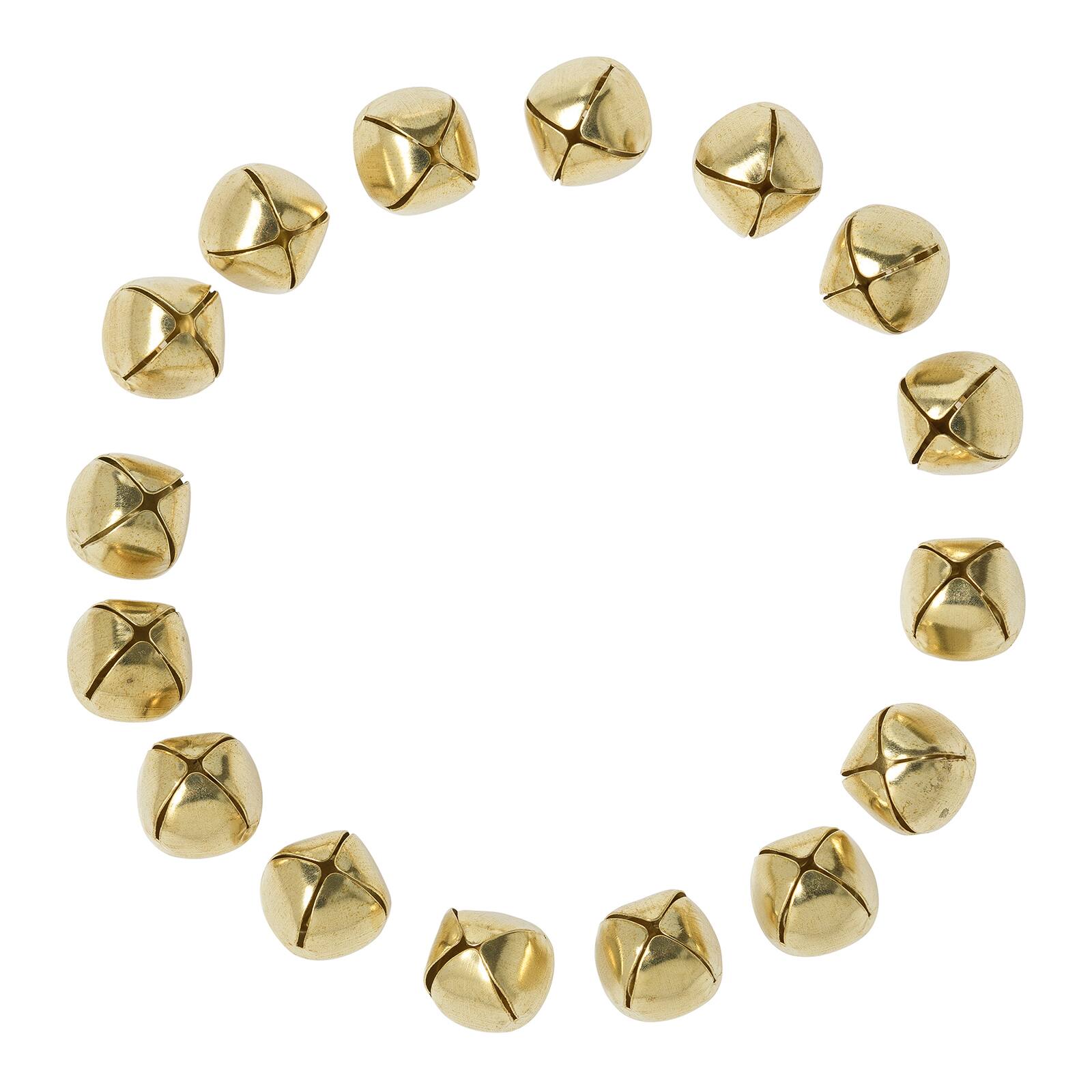 12 Packs: 38 ct. (456 total) 18mm Gold Jingle Bells by Creatology&#x2122;