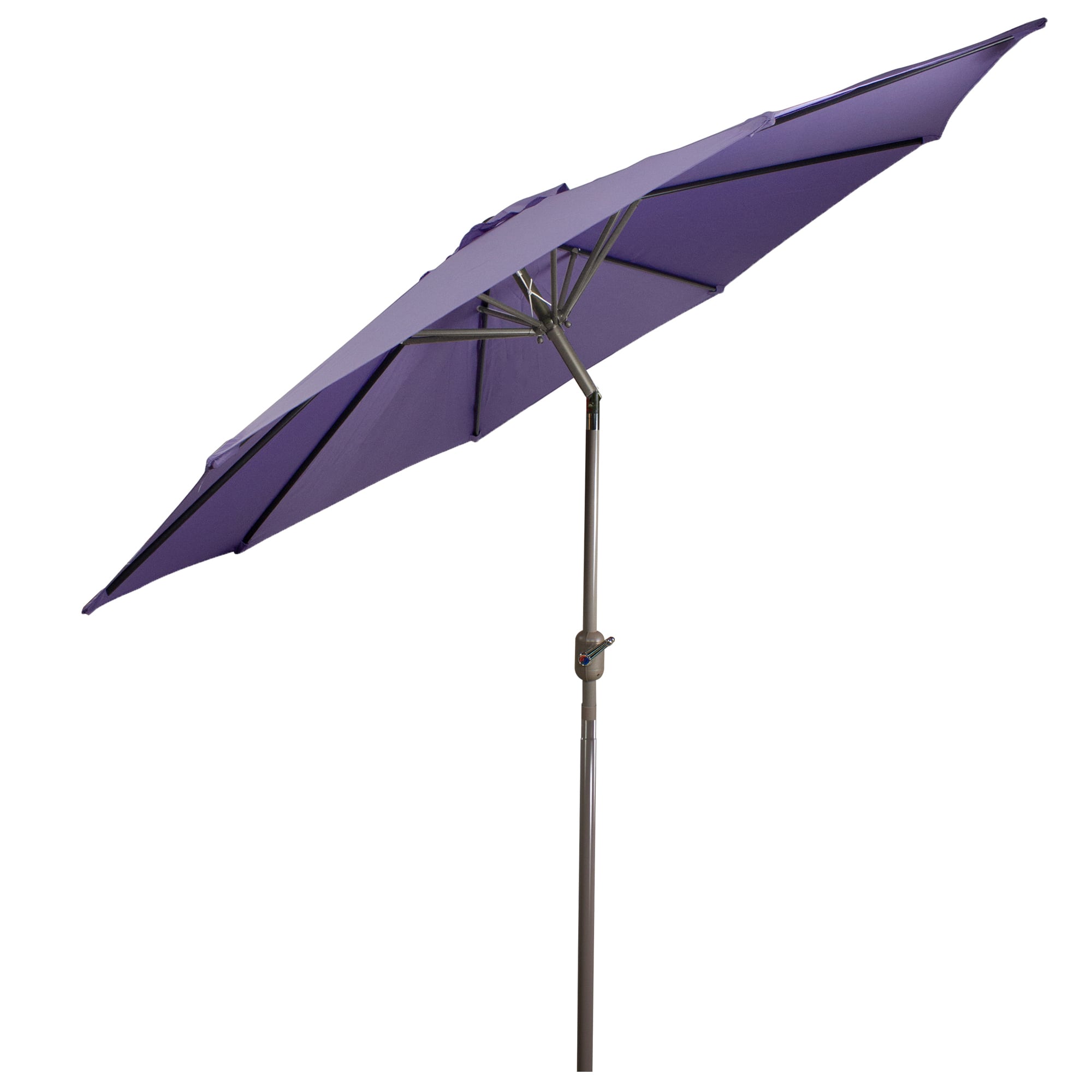 9ft. Outdoor Patio Market Umbrella with Hand Crank &#x26; Tilt