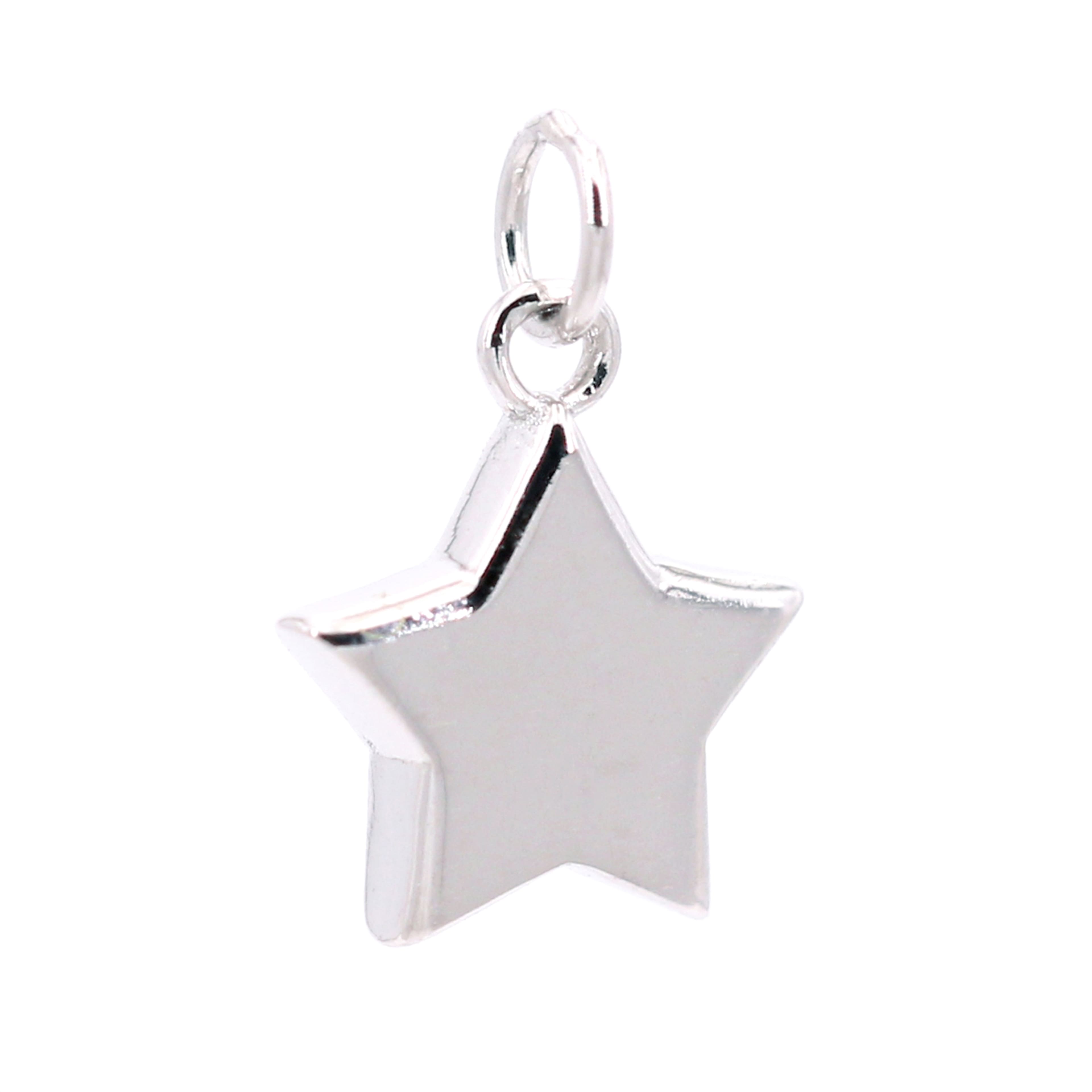 12 Pack: Sterling Silver Star Icon Charm by Bead Landing™