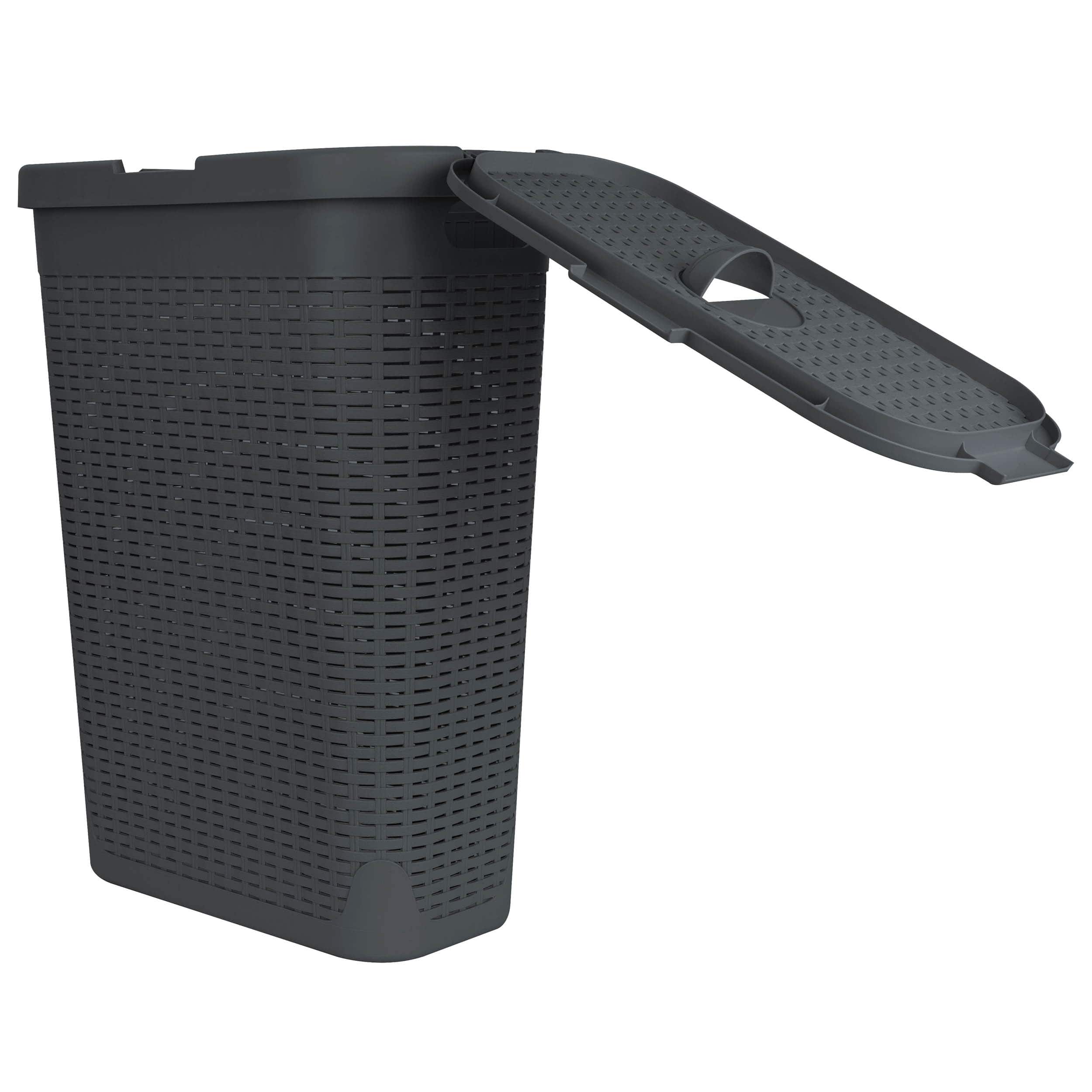 Mind Reader 23.5'' Slim Laundry Hamper with Cutout Handles