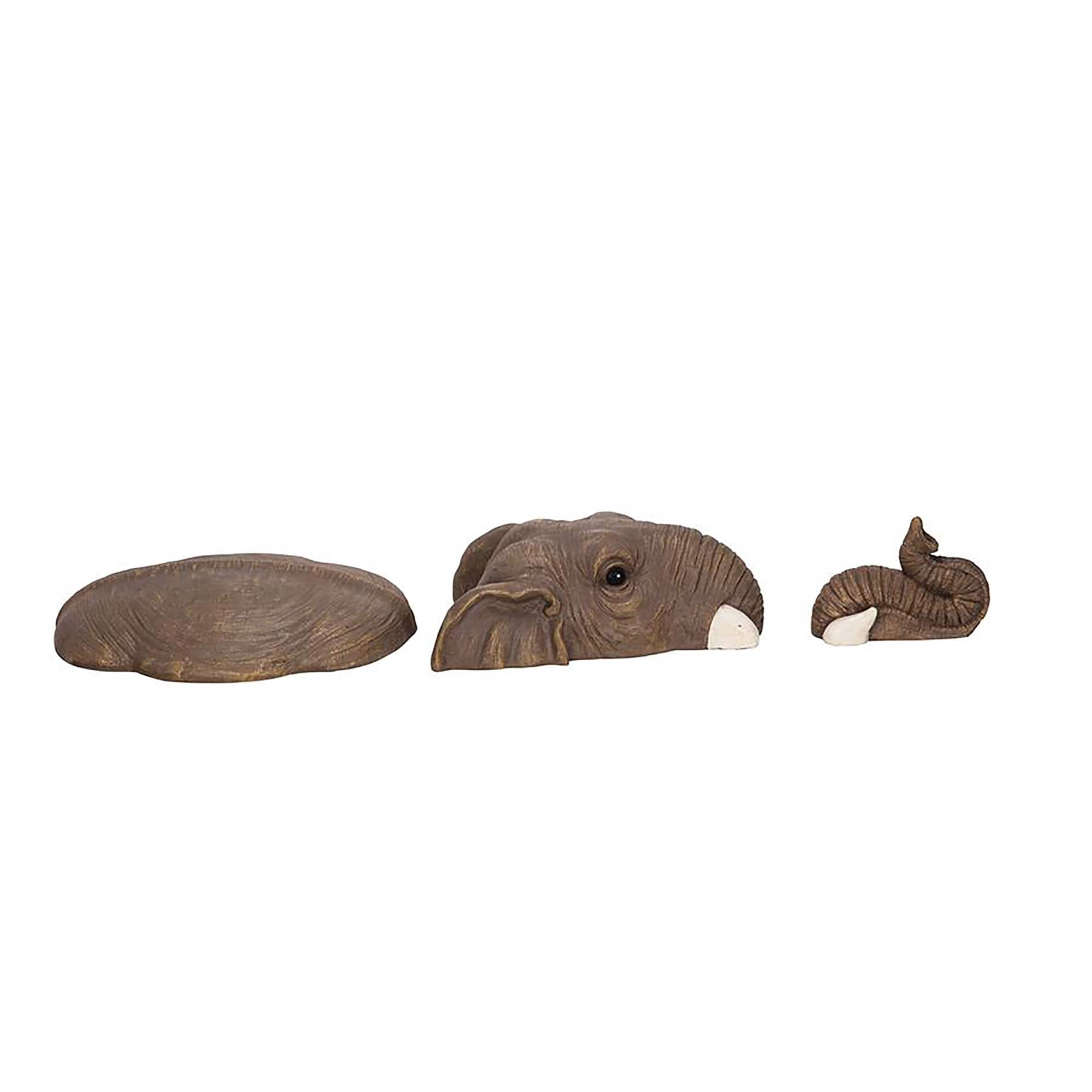 Design Toscano 28&#x22; In For a Swim Elephant Lawn Sculpture