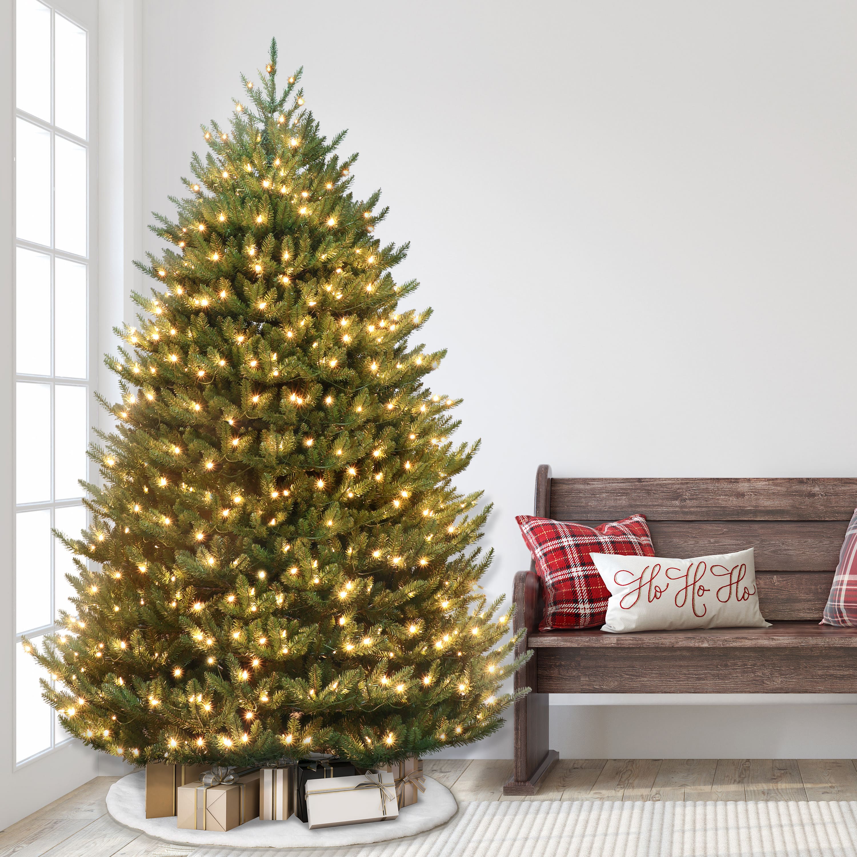 7.5ft. Pre-Lit Canadian Balsam Fir Artificial Christmas Tree, Clear LED Lights