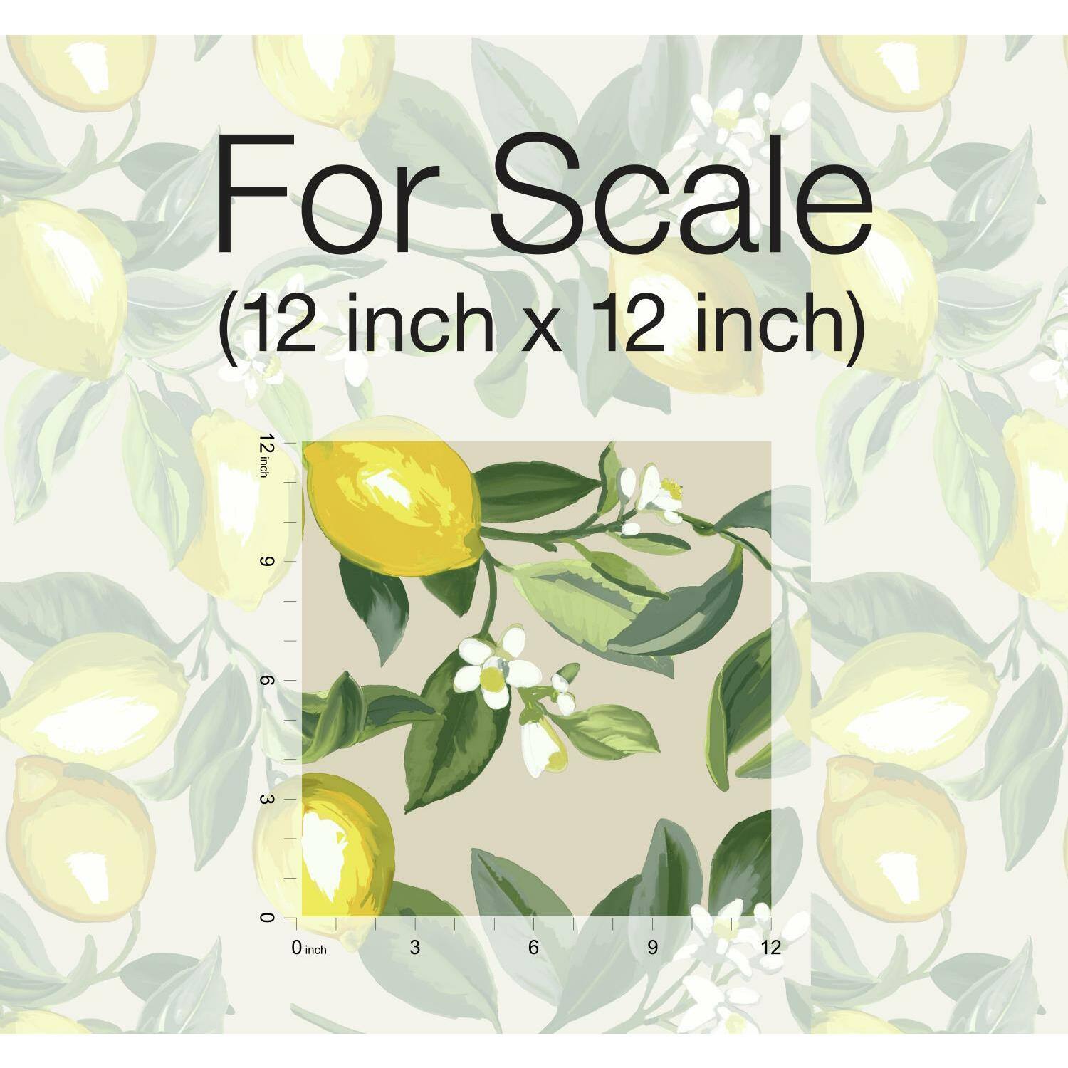 RoomMates Lemon Zest Peel & Stick Wallpaper