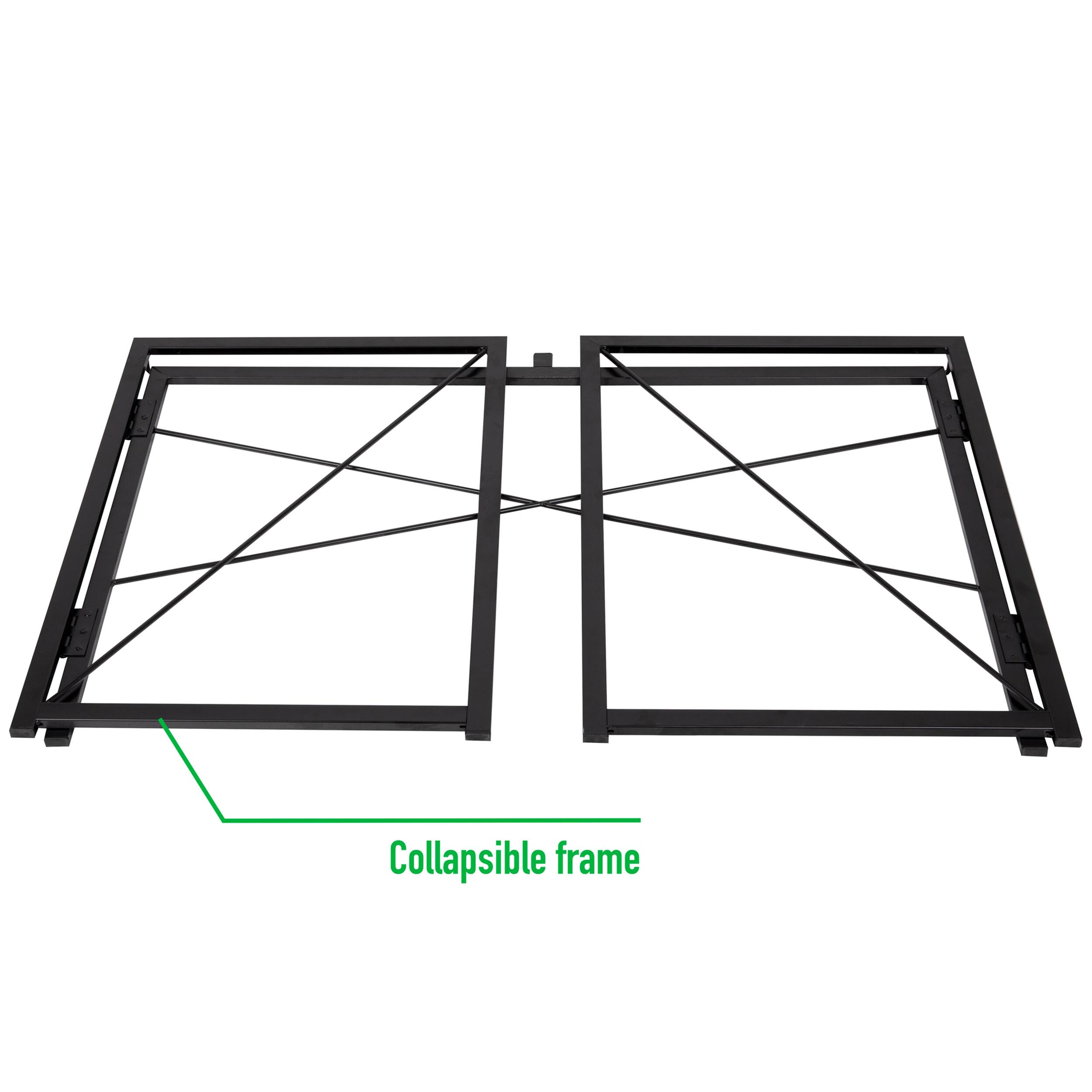 Mind Reader Black & Brown Collapsible Rustic Desk