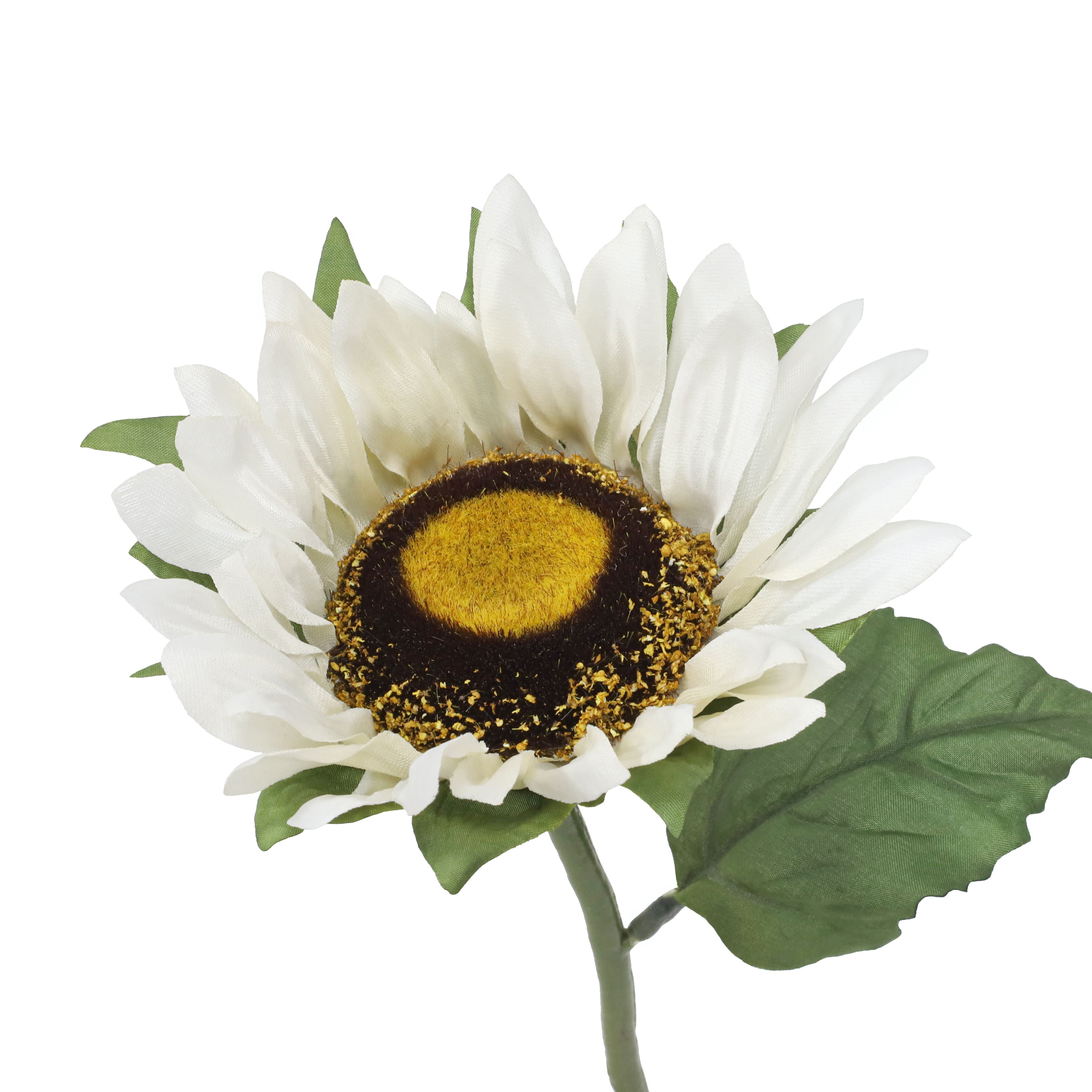10" Cream Sunflower Pick by Ashland®