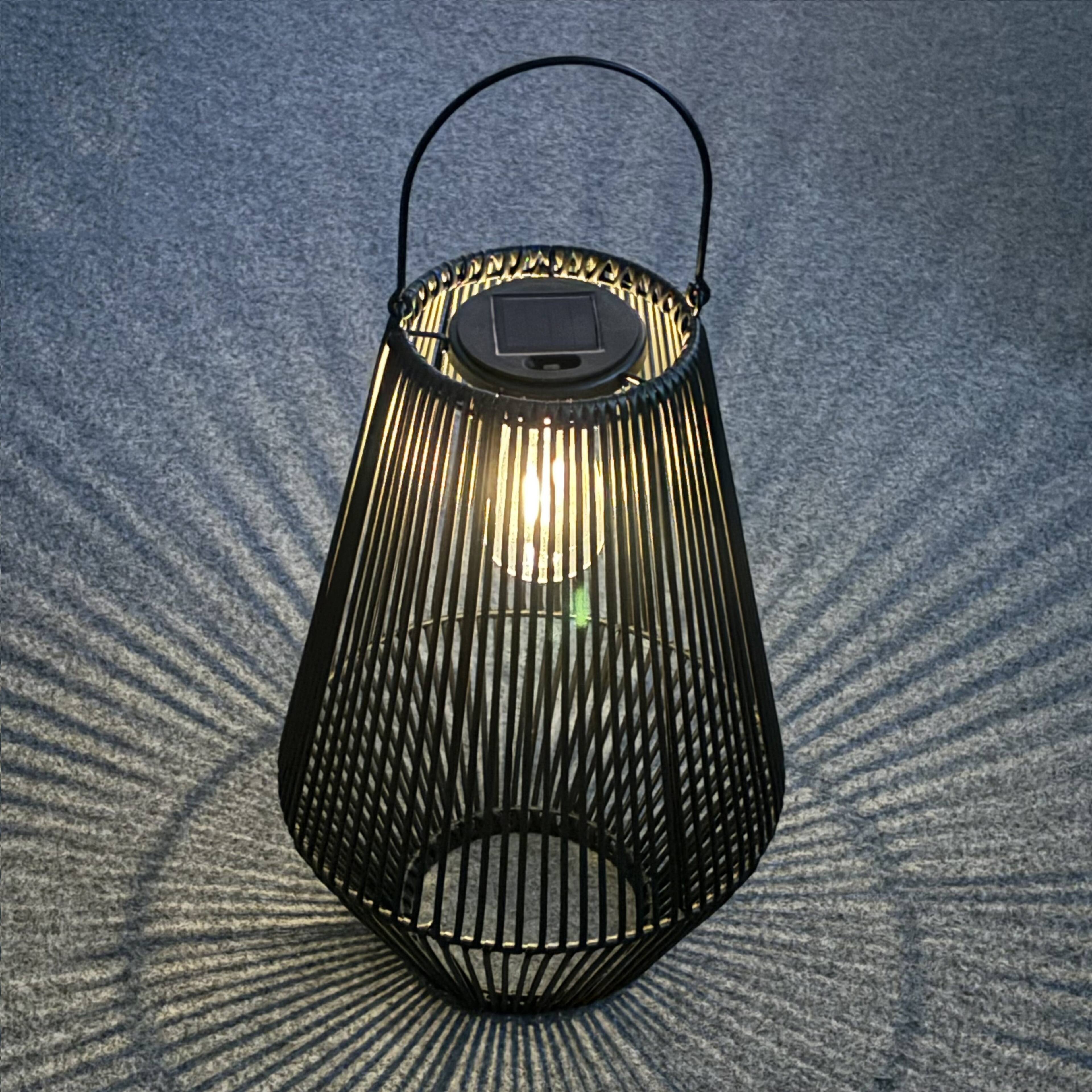 16.75" Cage Solar Lantern by Ashland®