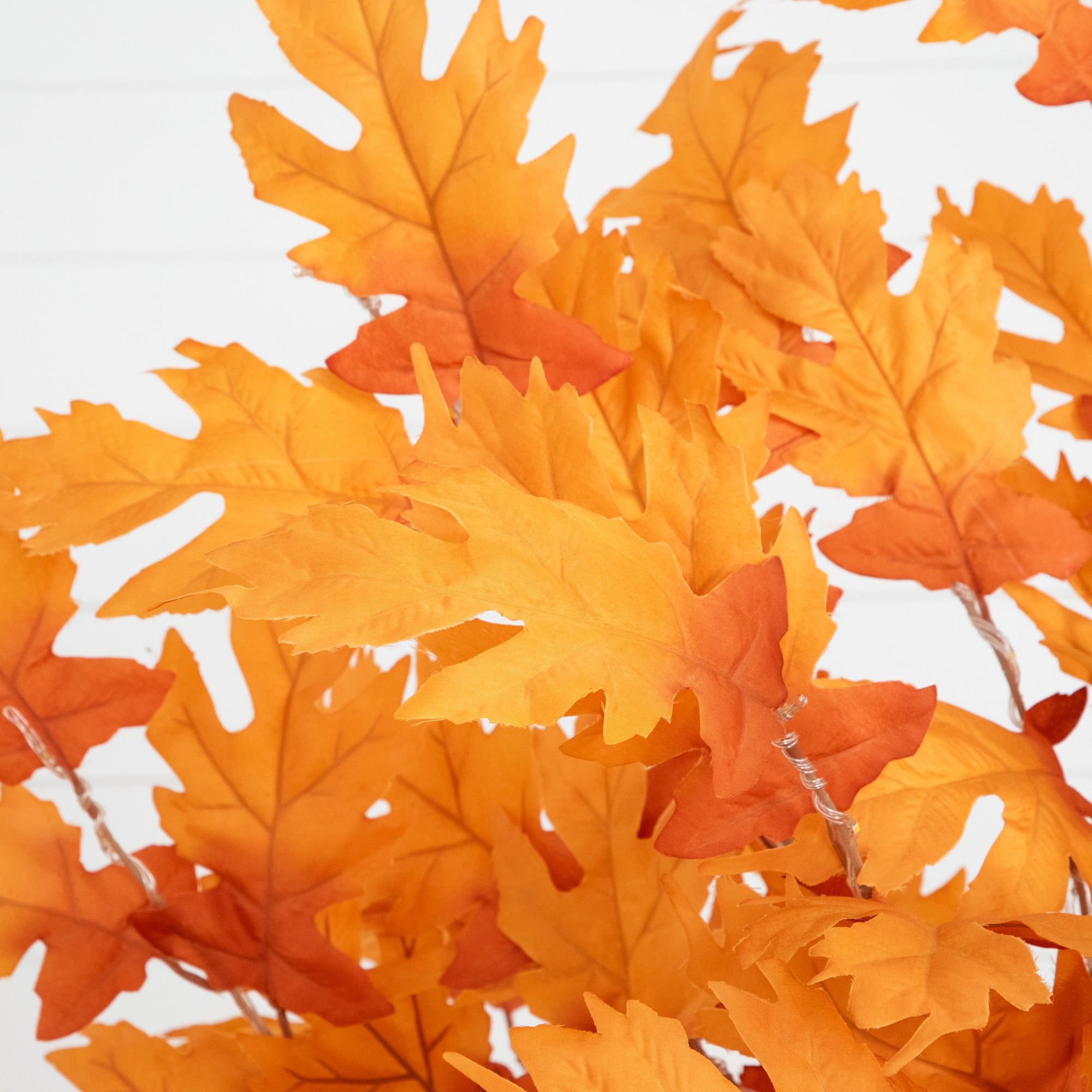 6ft. Pre-Lit Orange Autumn Maple Artificial Fall Tree