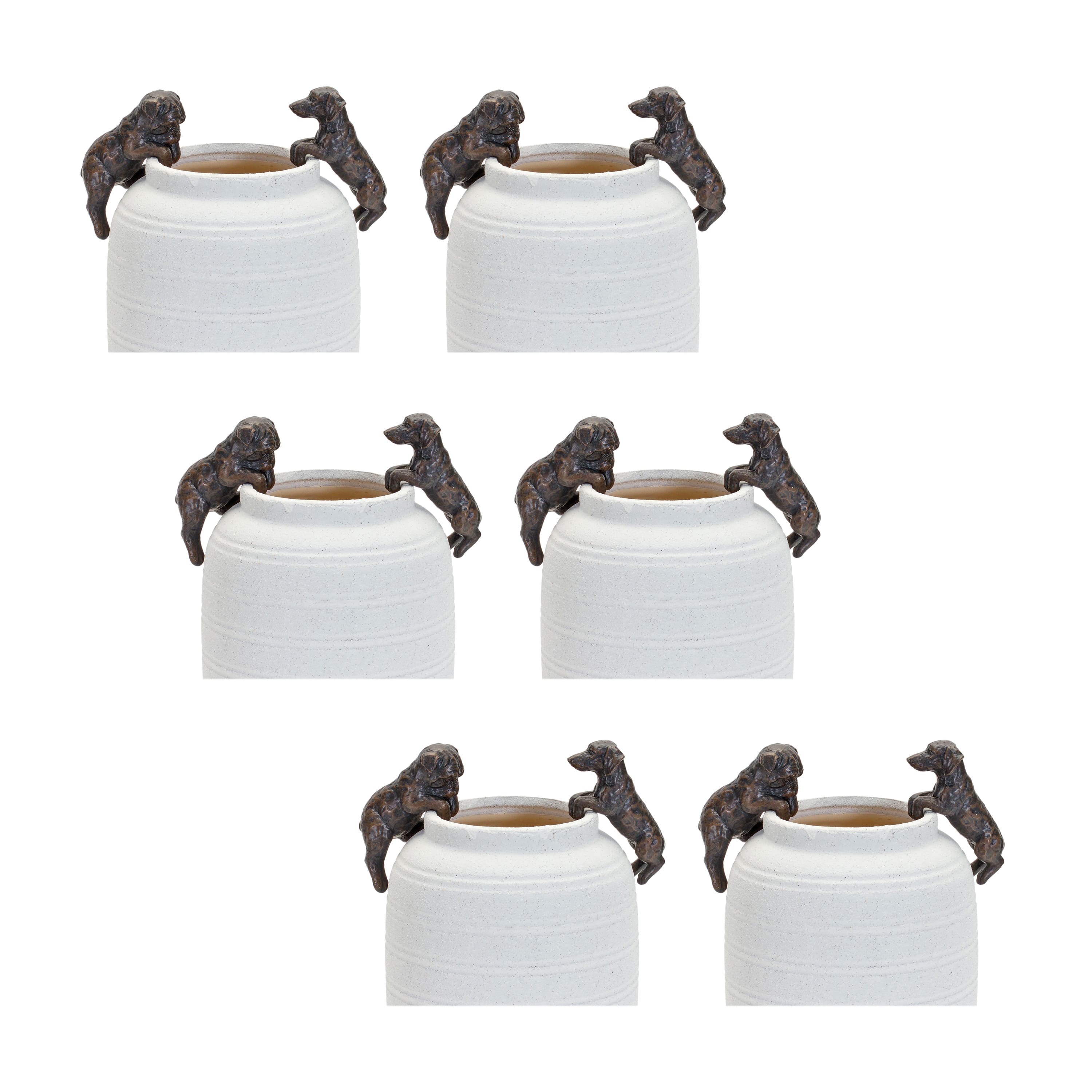 Mini Dachshund &#x26; Bulldog Pot Hangers Set