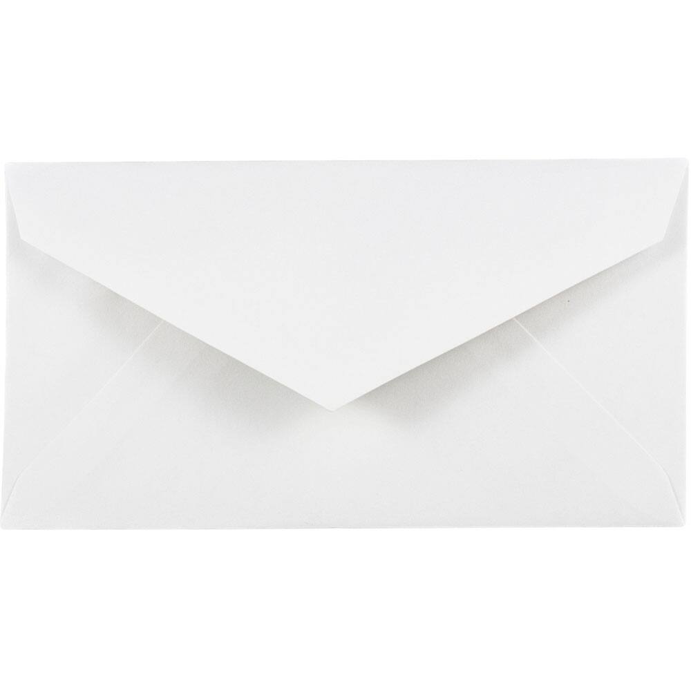 JAM Paper 3.875" x 7.5" White Monarch Commercial Envelopes