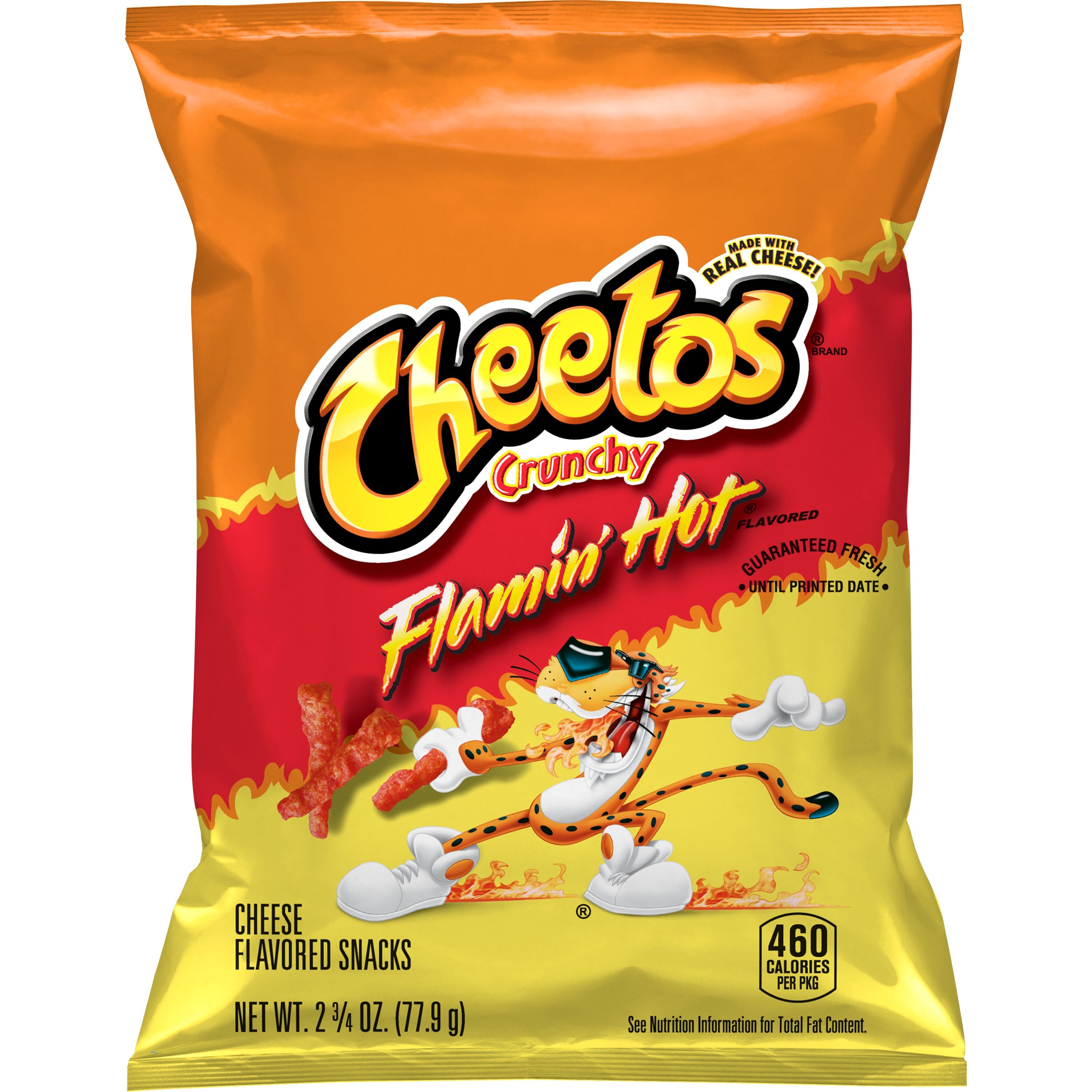 Cheeto&#x27;s Flamin&#x27; Hot Crunchy Cheese Flavored Snacks