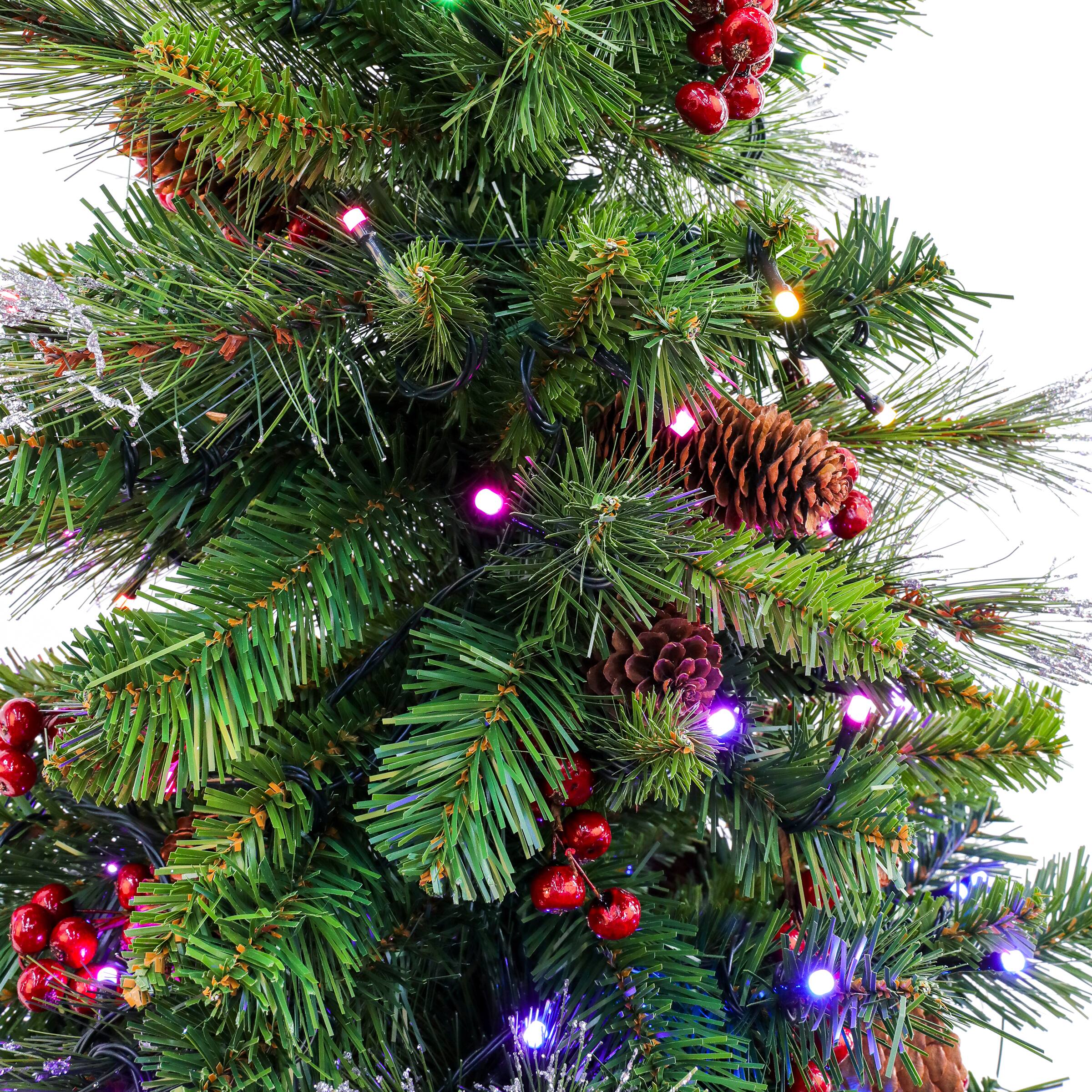 4ft. Pre-Lit Crestwood® Spruce Artificial Christmas Entrance Tree, Twinkly™ LED Lights