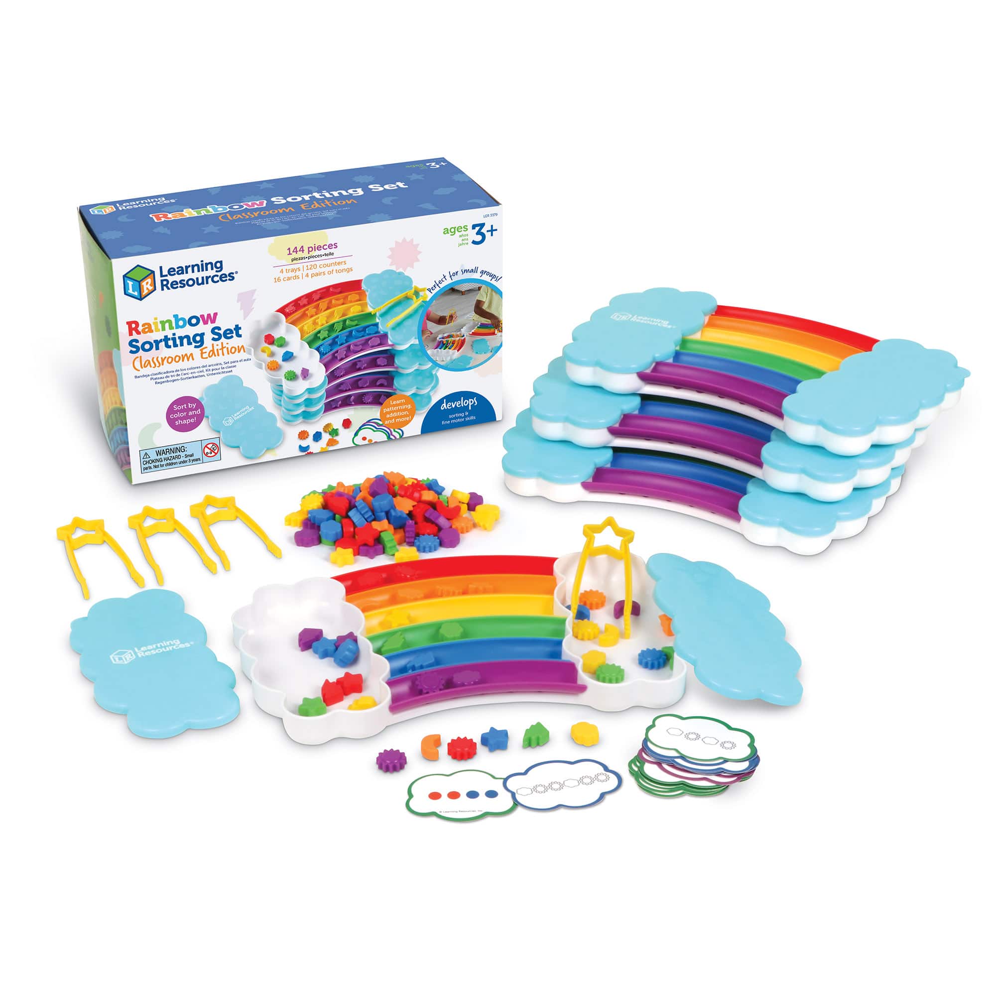 Learning Resources Rainbow Sorting Trays Classroom Edition