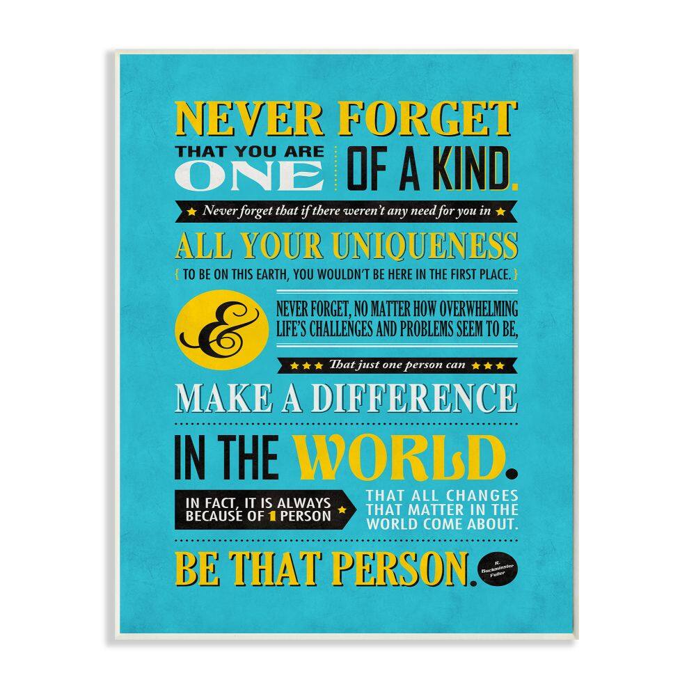 Stupell Industries One Of A Kind Inspirational Wall Art In White Frame