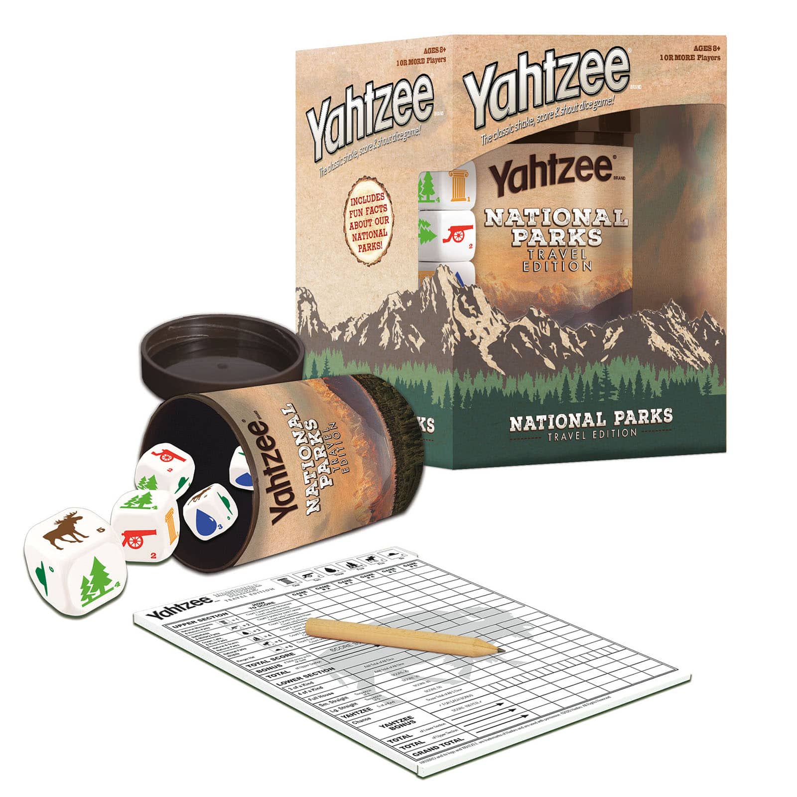 USAopoly YAHTZEE&#xAE;: National Parks Edition