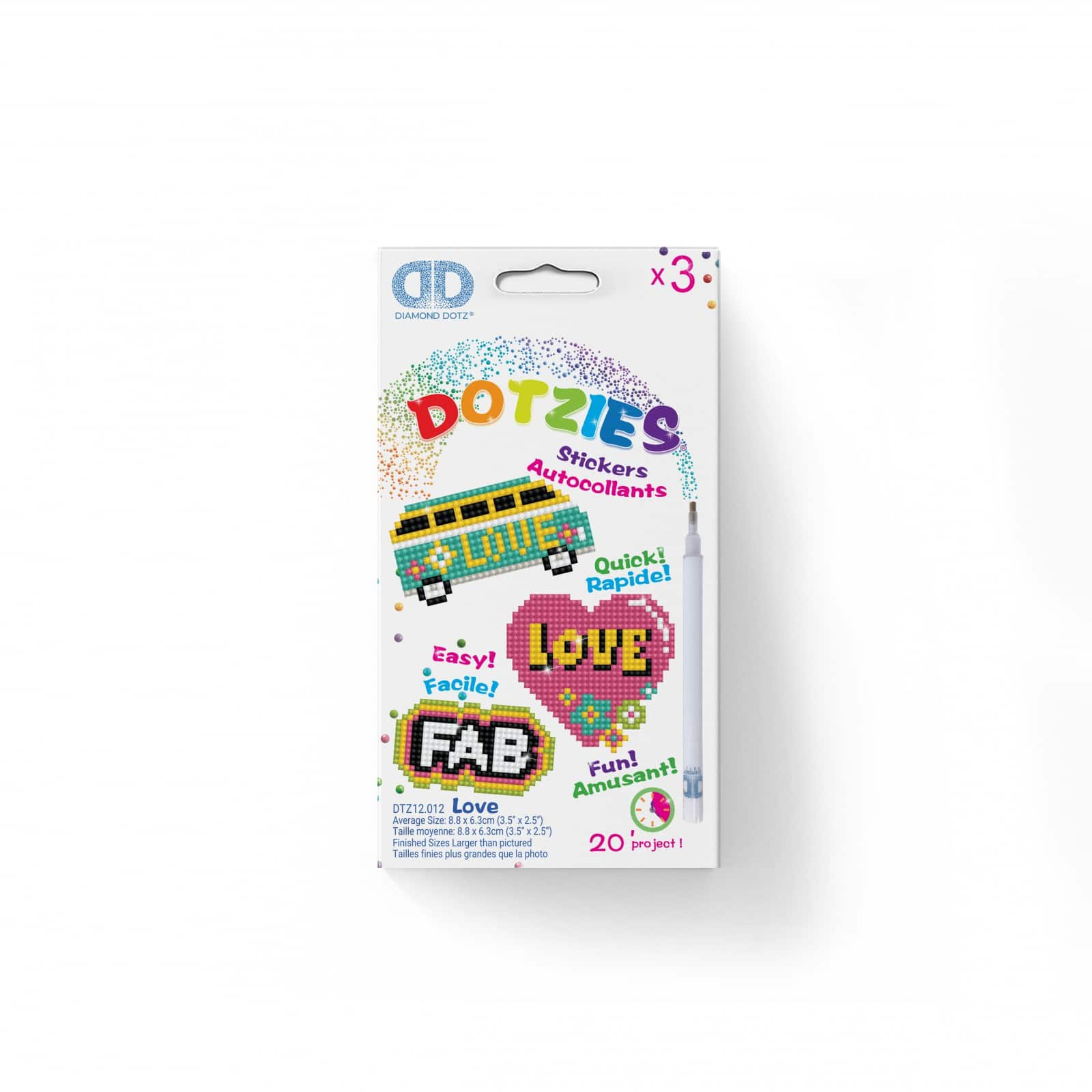 Diamond Dotz&#xAE; Dotzies&#xAE; Love Stickers Kit