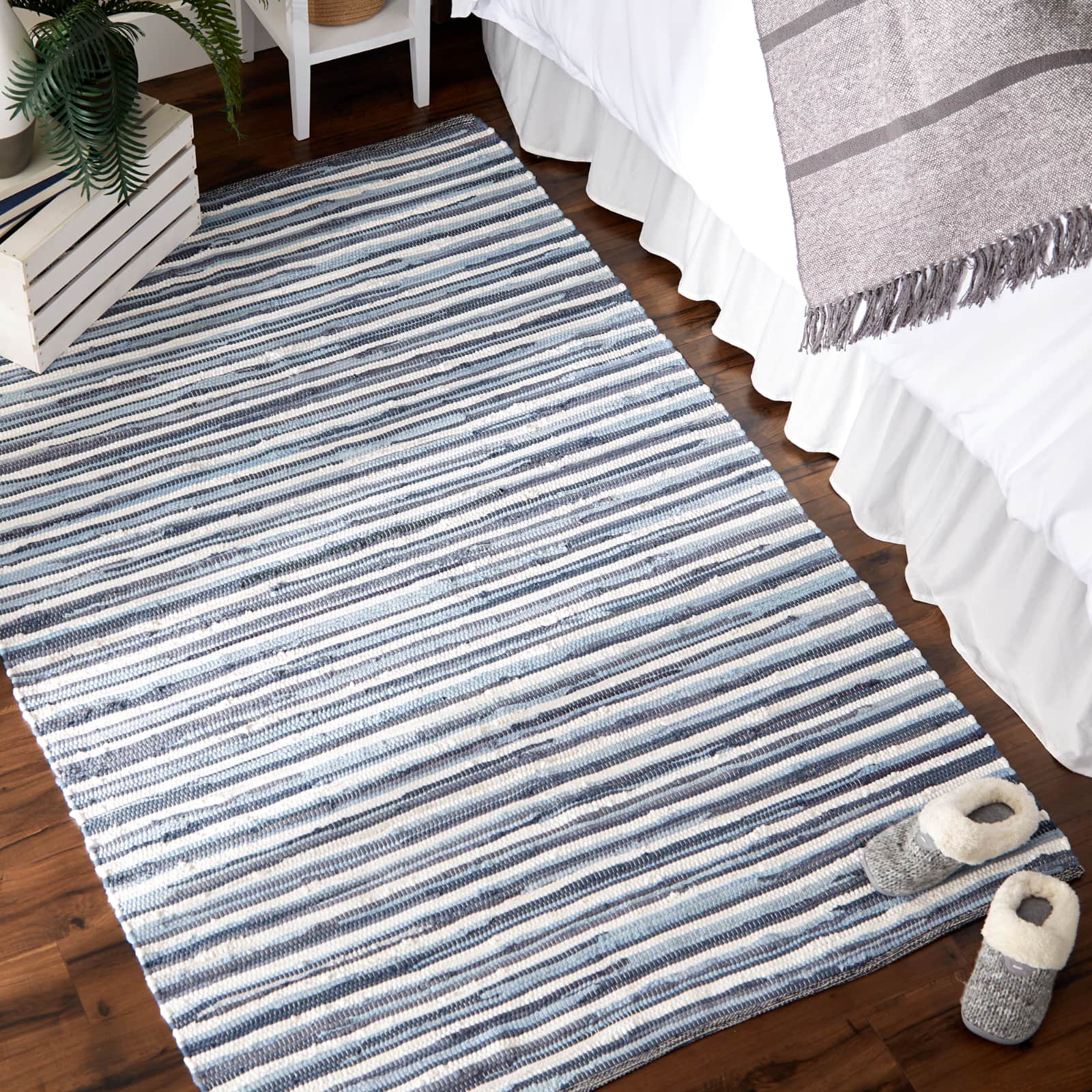 DII® Slim Stripe Cotton Chindi Rug, 4ft. x 6ft.
