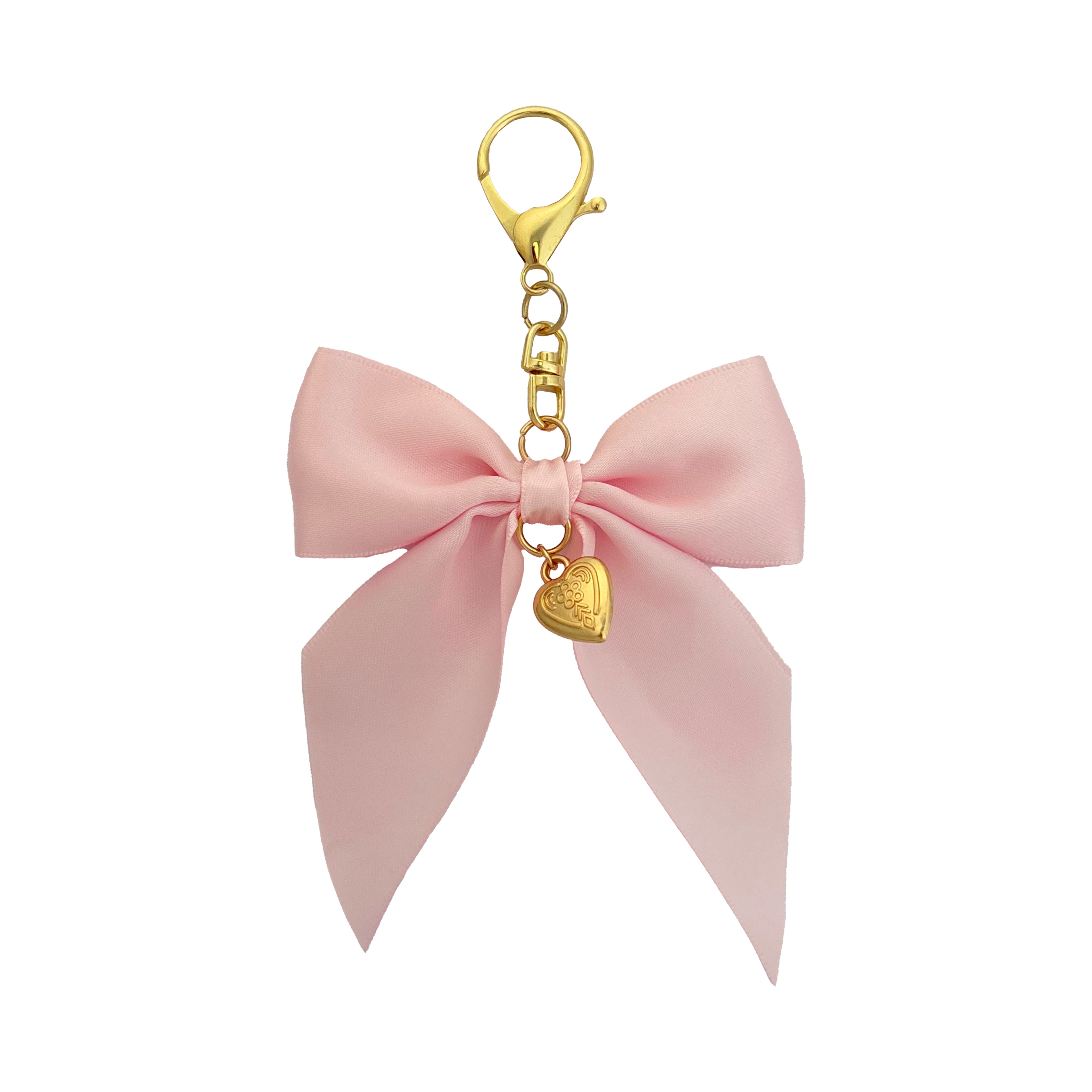 Blue Moon Studio™ Pink Fabric Bow Bag Charm
