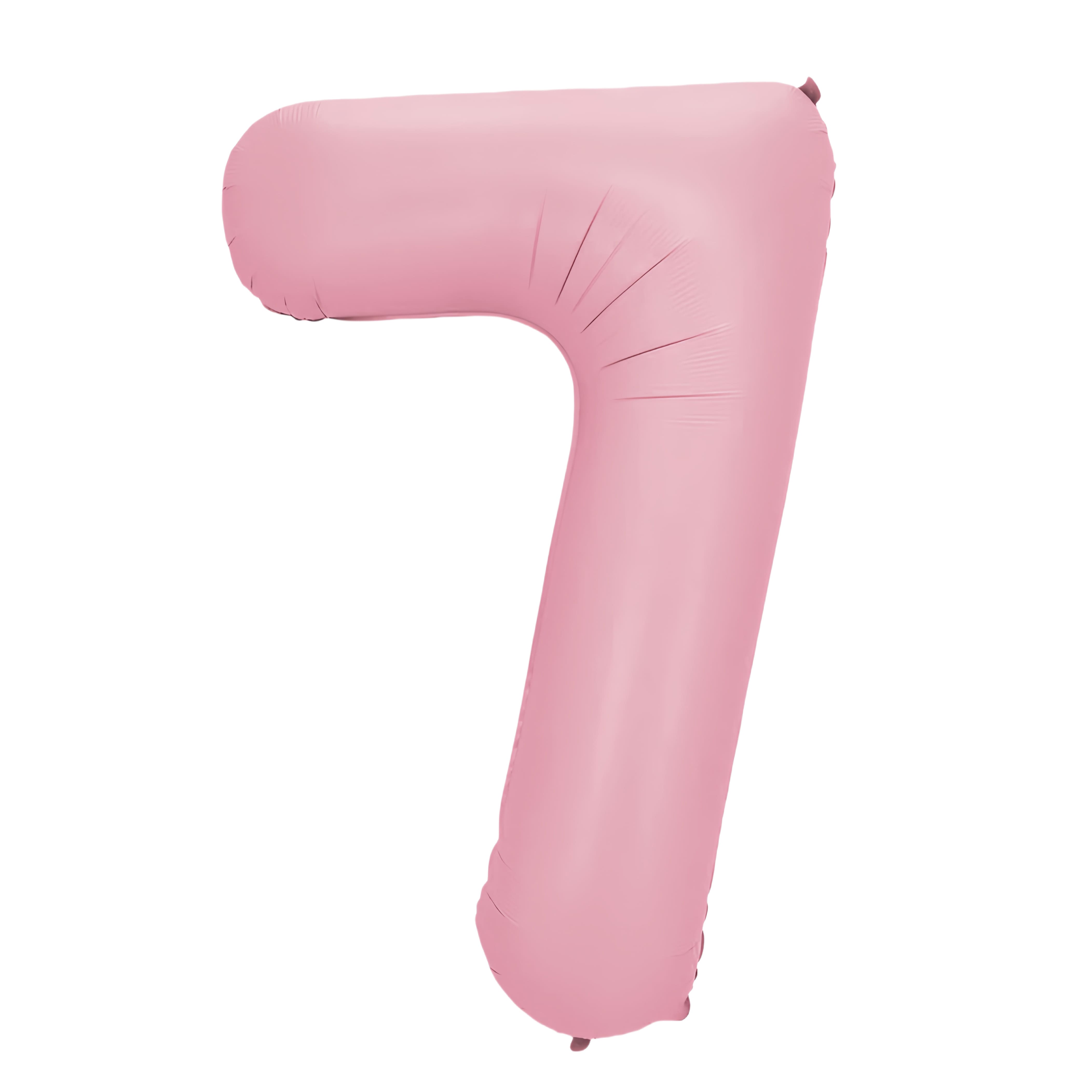 34" Light Pink Number Foil Balloon