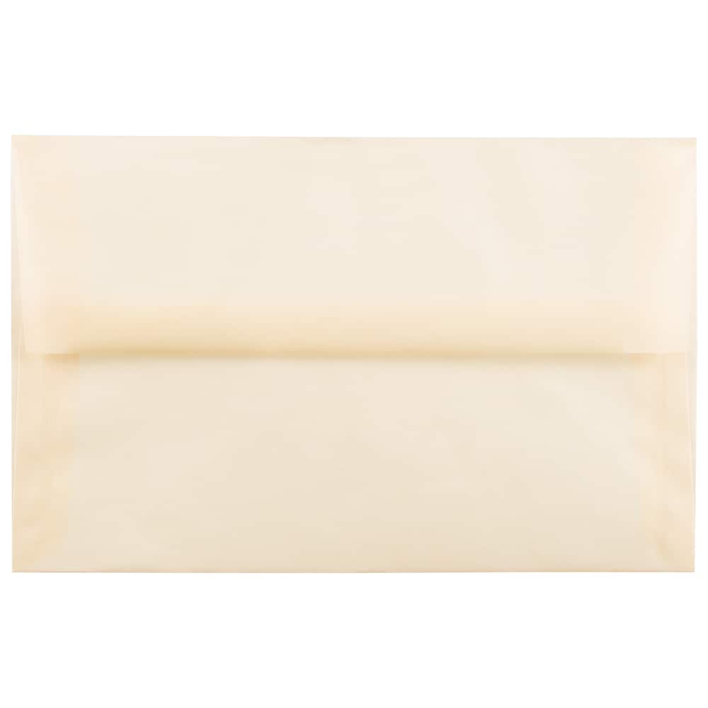 JAM Paper A10 Translucent Vellum Invitation Envelopes, 25ct.