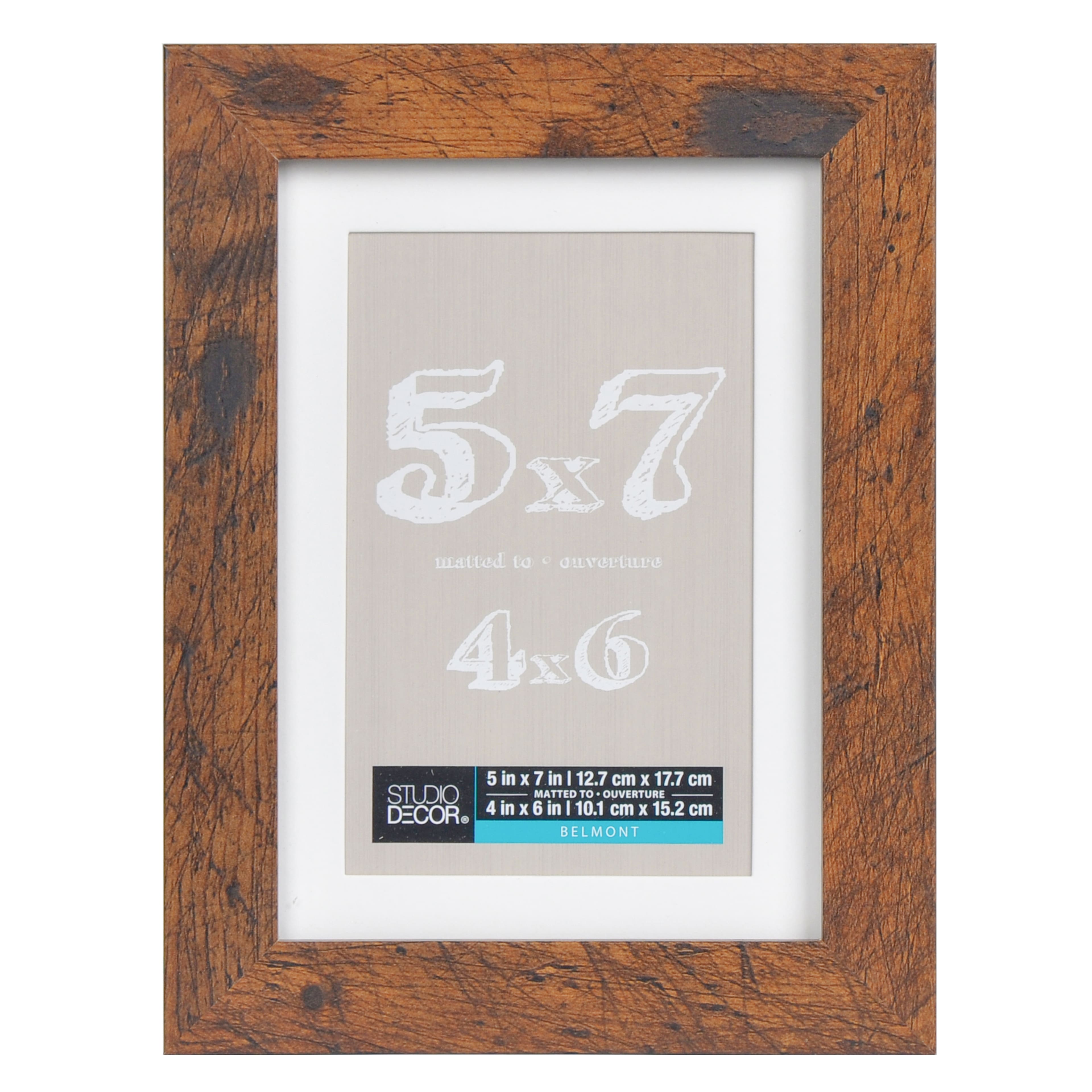 8 Pack: Honey Belmont Frame with Mat by Studio D&#xE9;cor&#xAE;