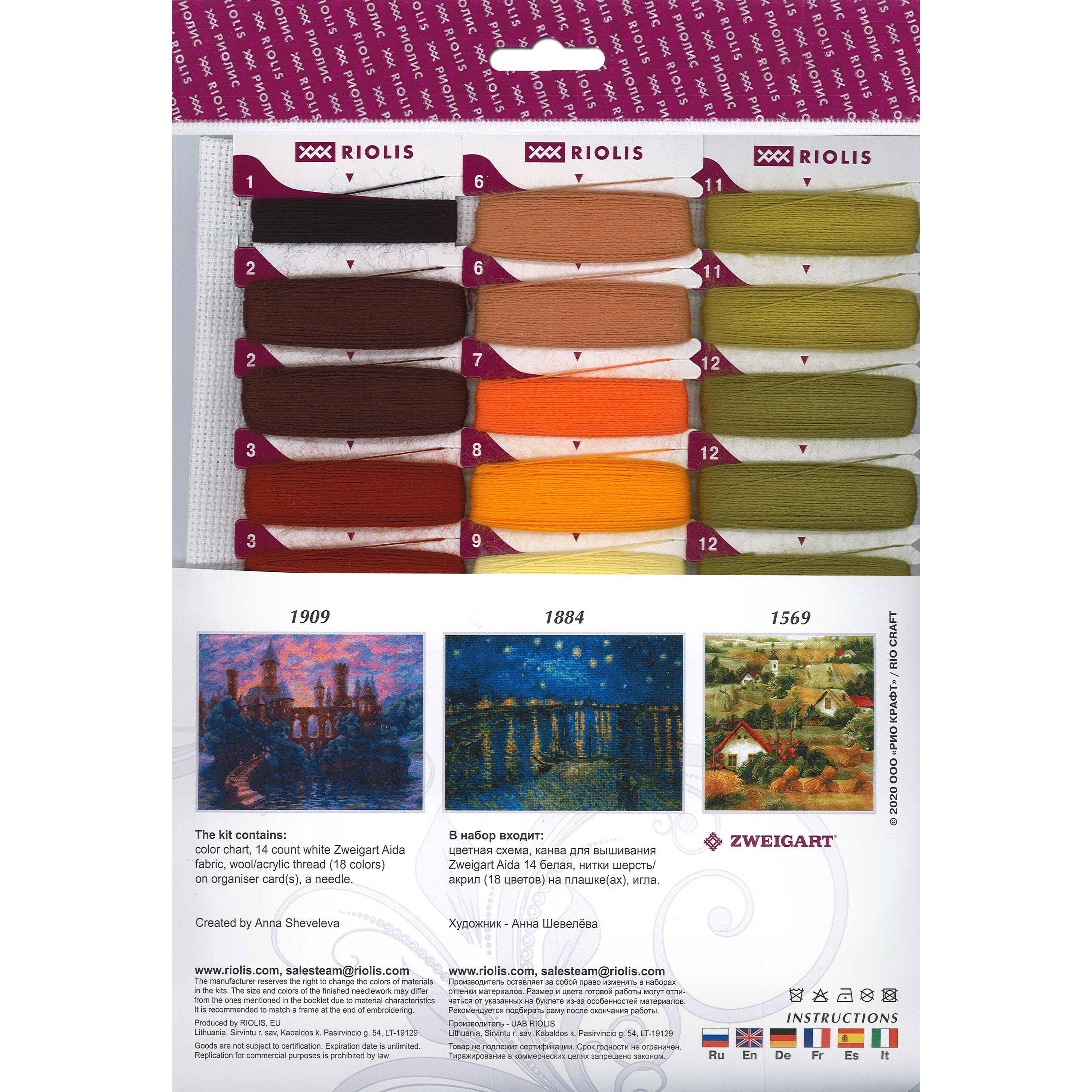 RIOLIS Green Hills Cross Stitch Kit