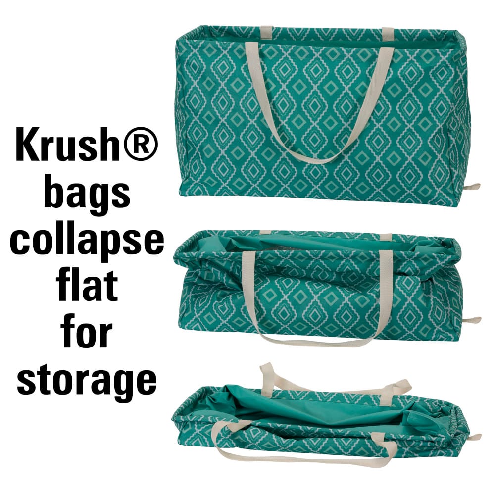 Household Essentials Krush® Teal Geometric Canvas Utility Tote