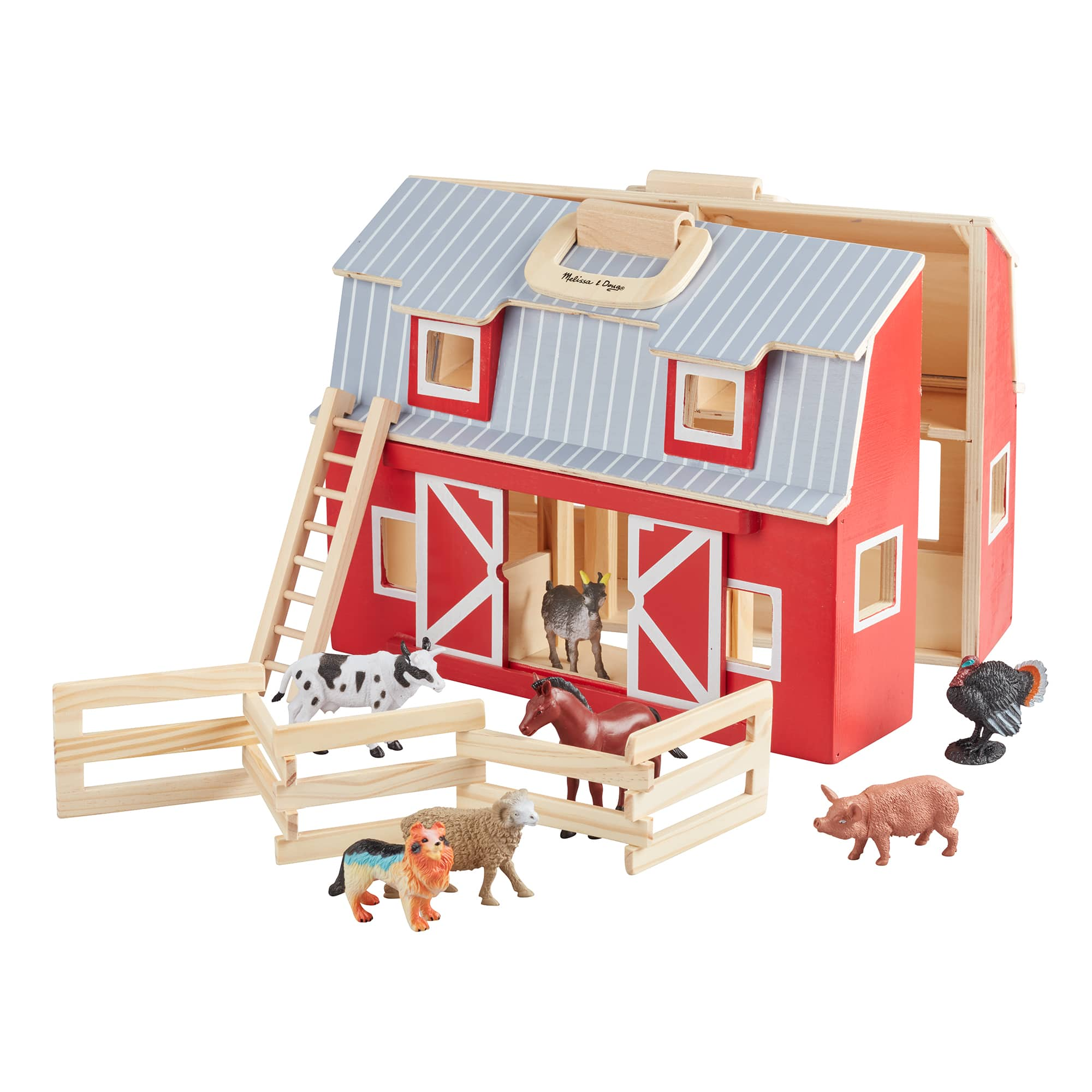 Melissa & Doug® Wooden Fold & Go Barn | Michaels