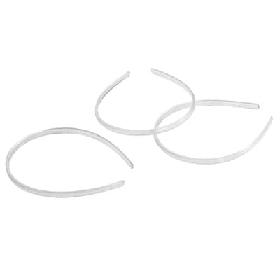 8mm Clear Plastic Headband Blanks, 4ct. by Bead Landing™ image