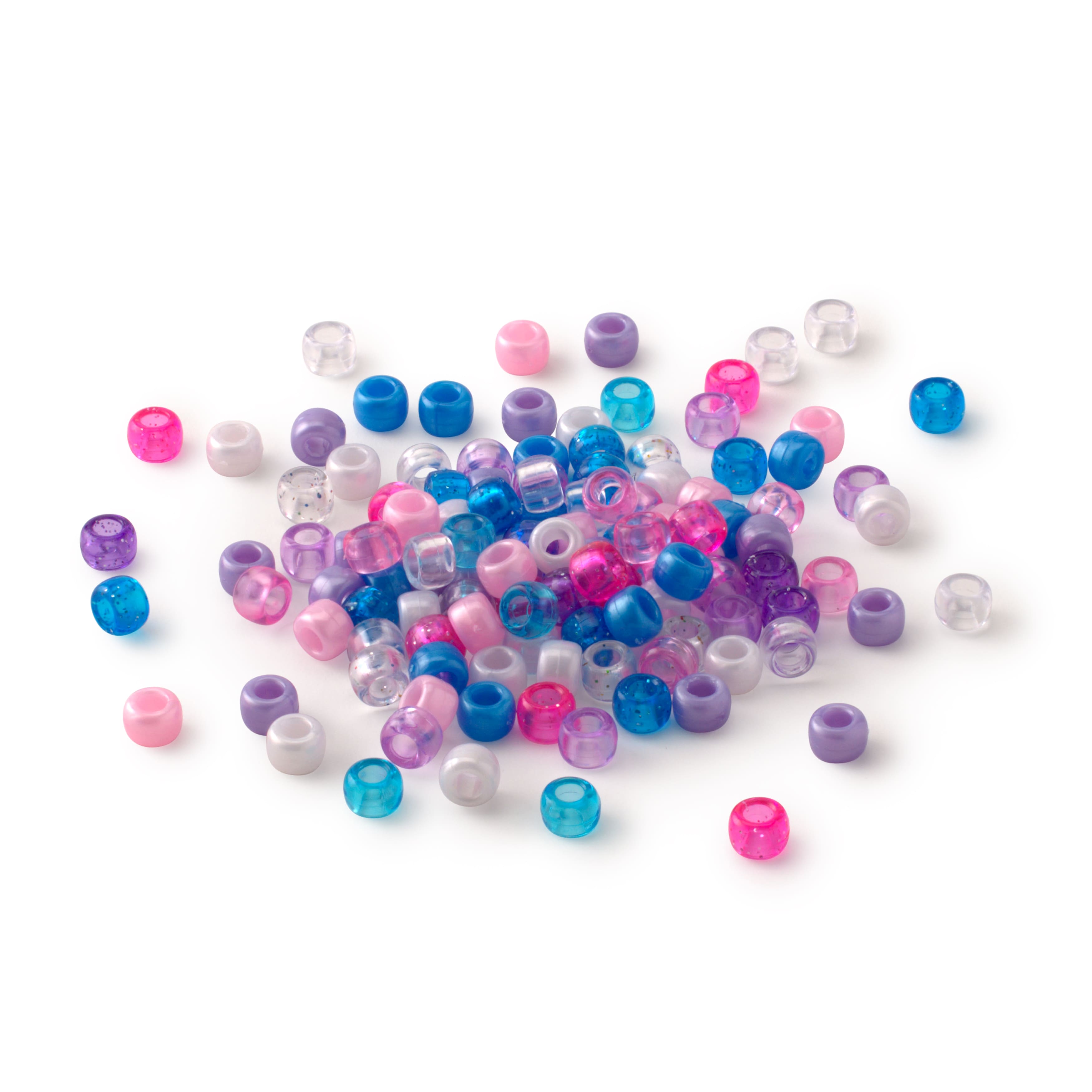 12 Packs: 580 ct. (6,960 total) Unicorn Mix Pony Beads by Creatology™, 6mm x 9mm
