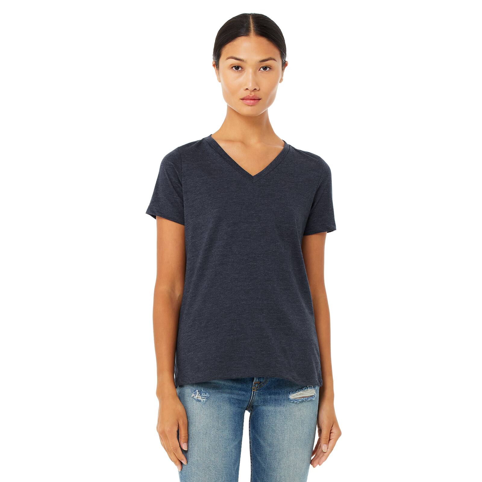 BELLA+CANVAS&#xAE; Women&#x27;s Relaxed V-Neck Heather T-Shirt
