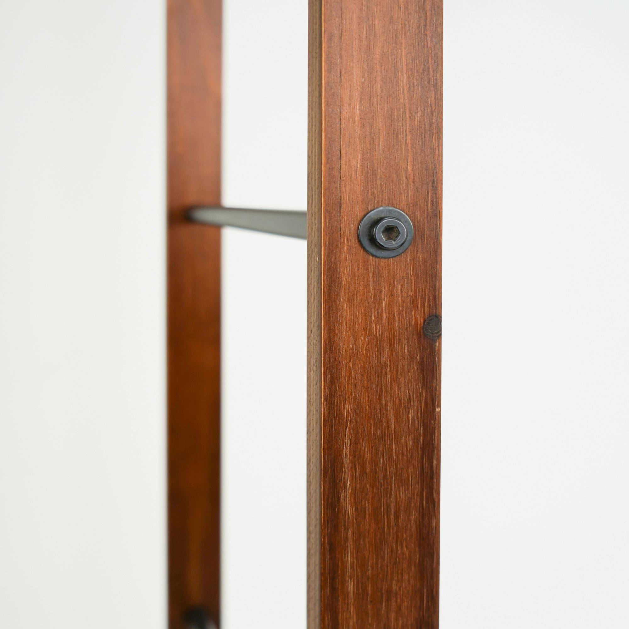 6.4ft. Metal &#x26; Wood Decorative Leaning Ladder
