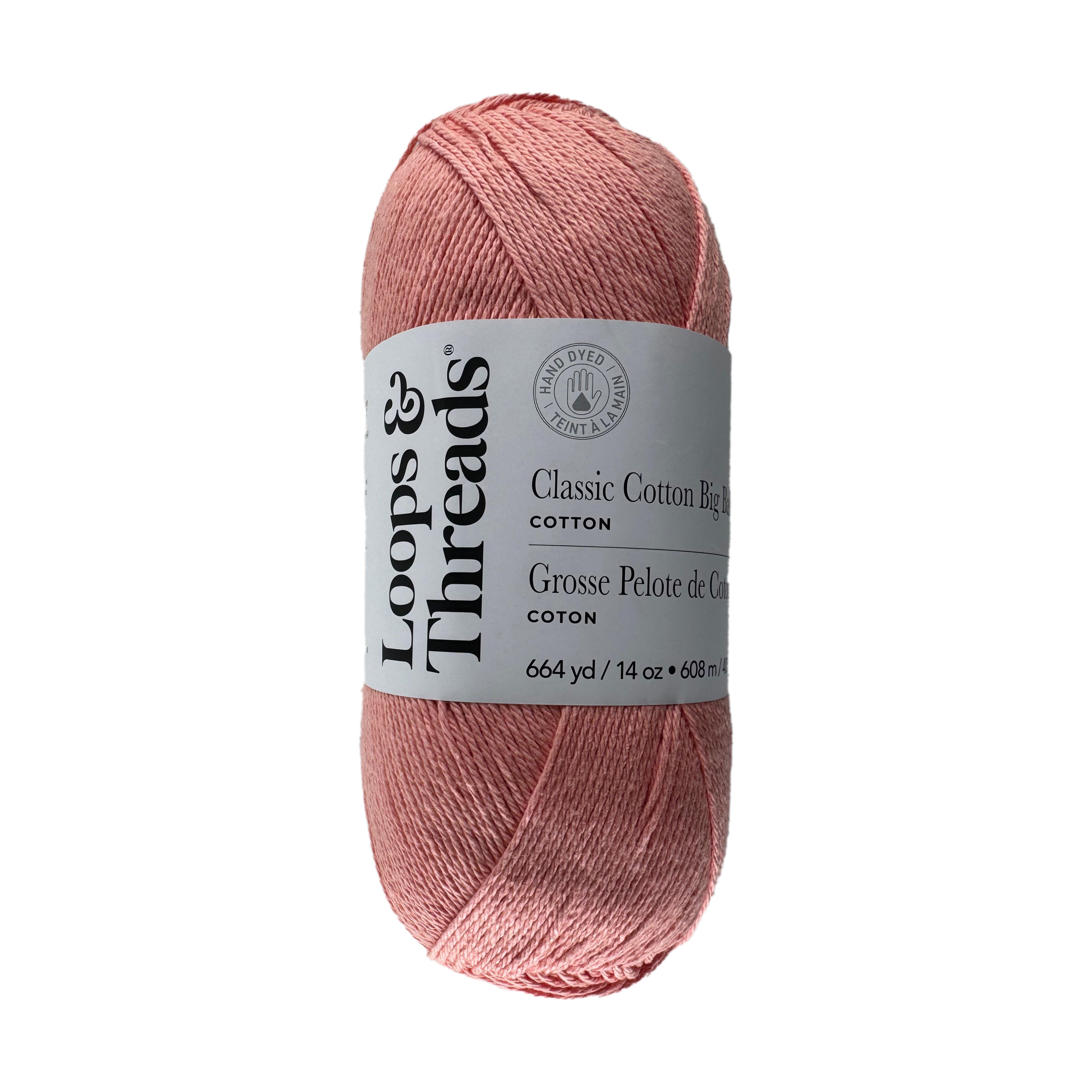 Classic Cotton Big Ball™ Solid Yarn by Loops & Threads®
