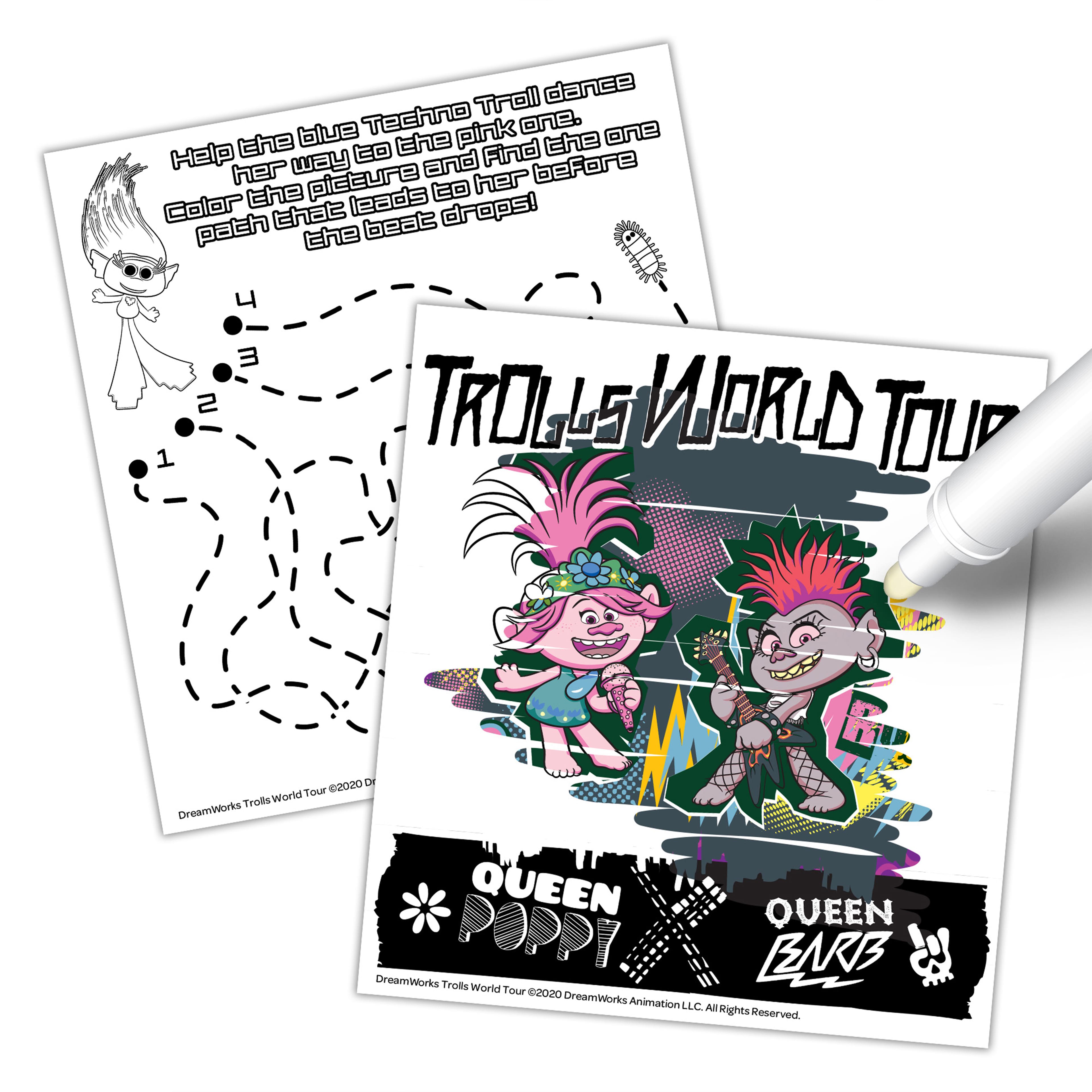 Imagine Ink&#xAE; Trolls World Tour Magic Ink Pictures Game &#x26; Activity Book