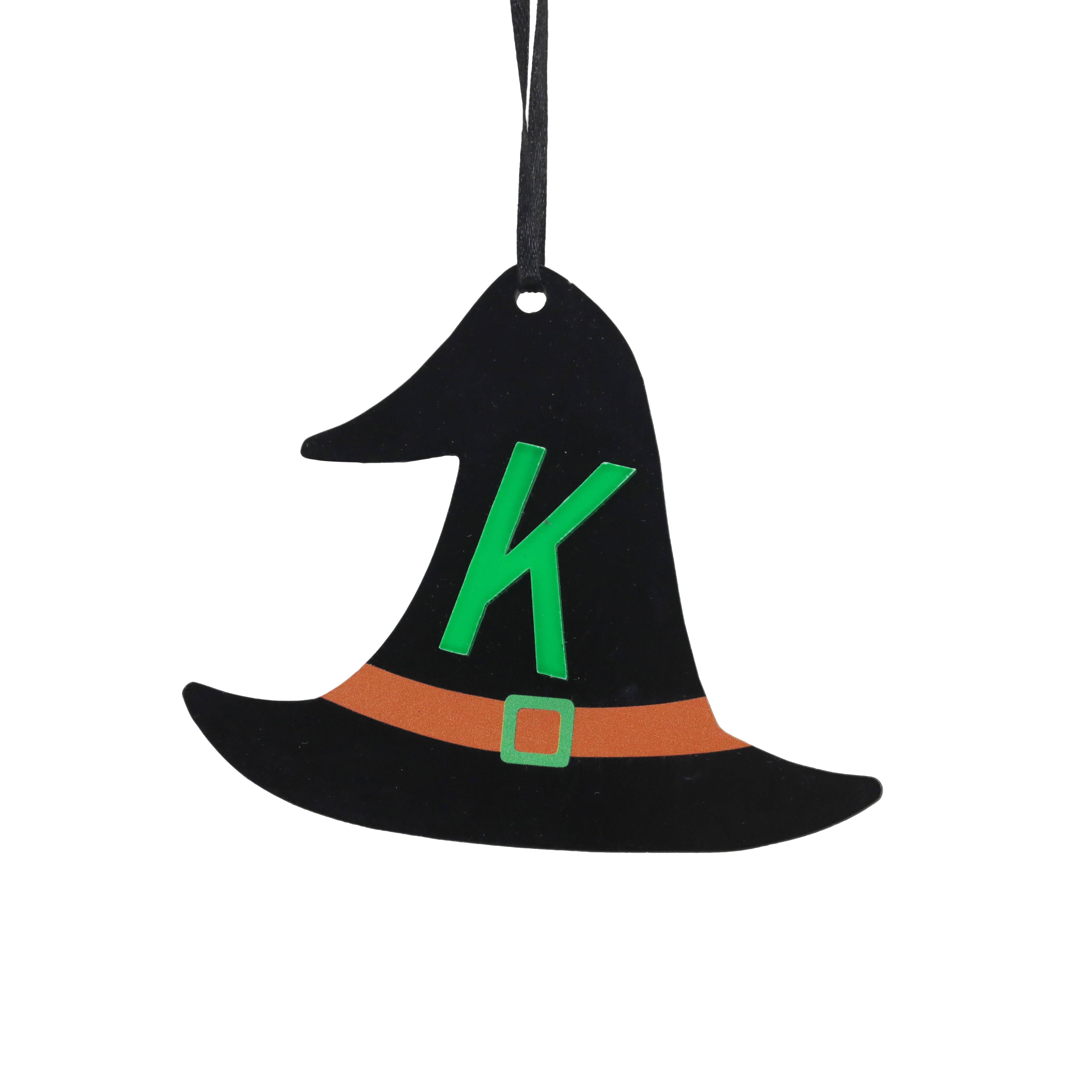 Assorted 3.75&#x22; Halloween Acrylic Monogram Ornament by Ashland&#xAE;